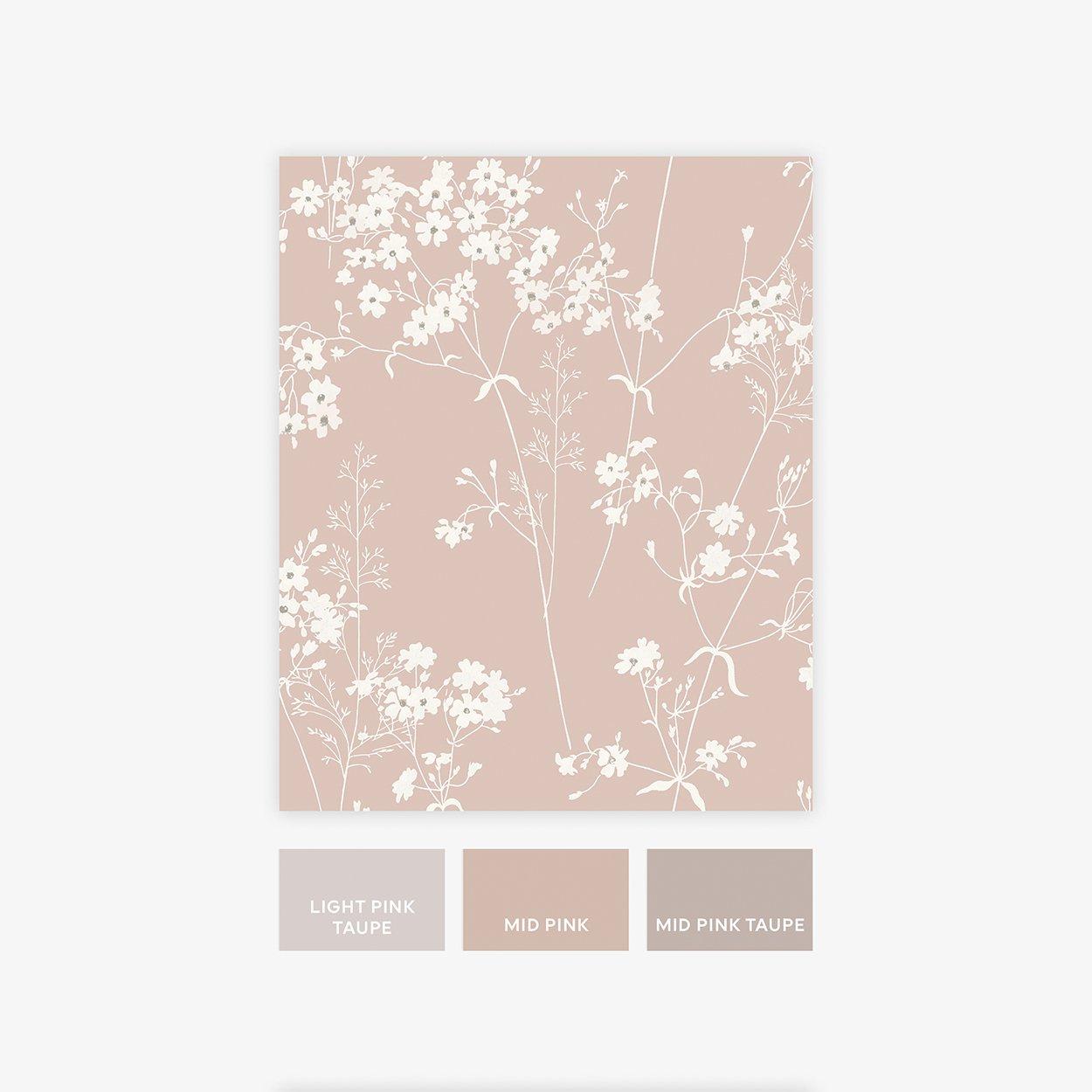 Pink - Next - Blush Country Leaves Wallpaper - 5