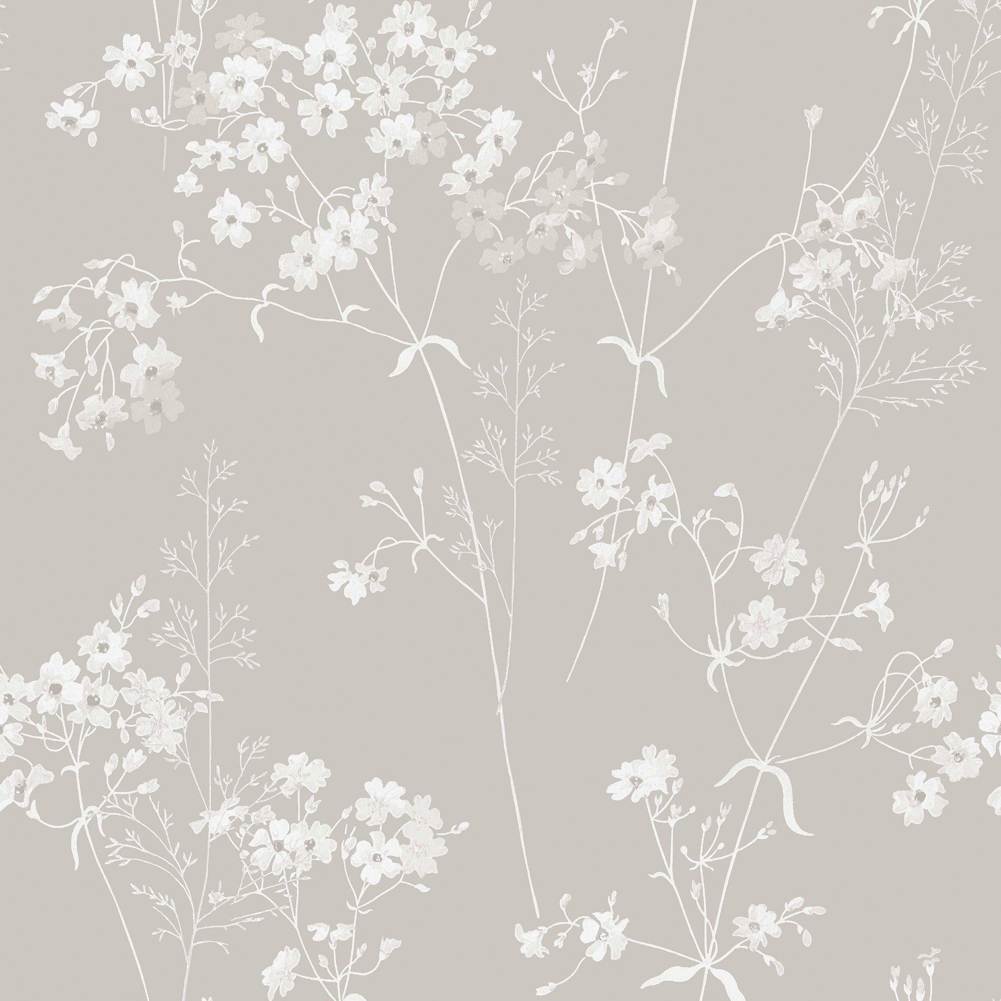 Next  Natural Country Leaves Wallpaper - Beige