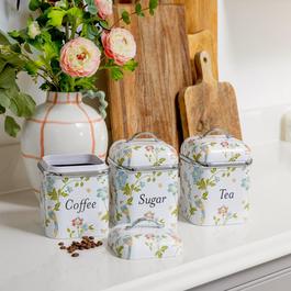 View Quest Laura Ashley Set of 3 Canisters