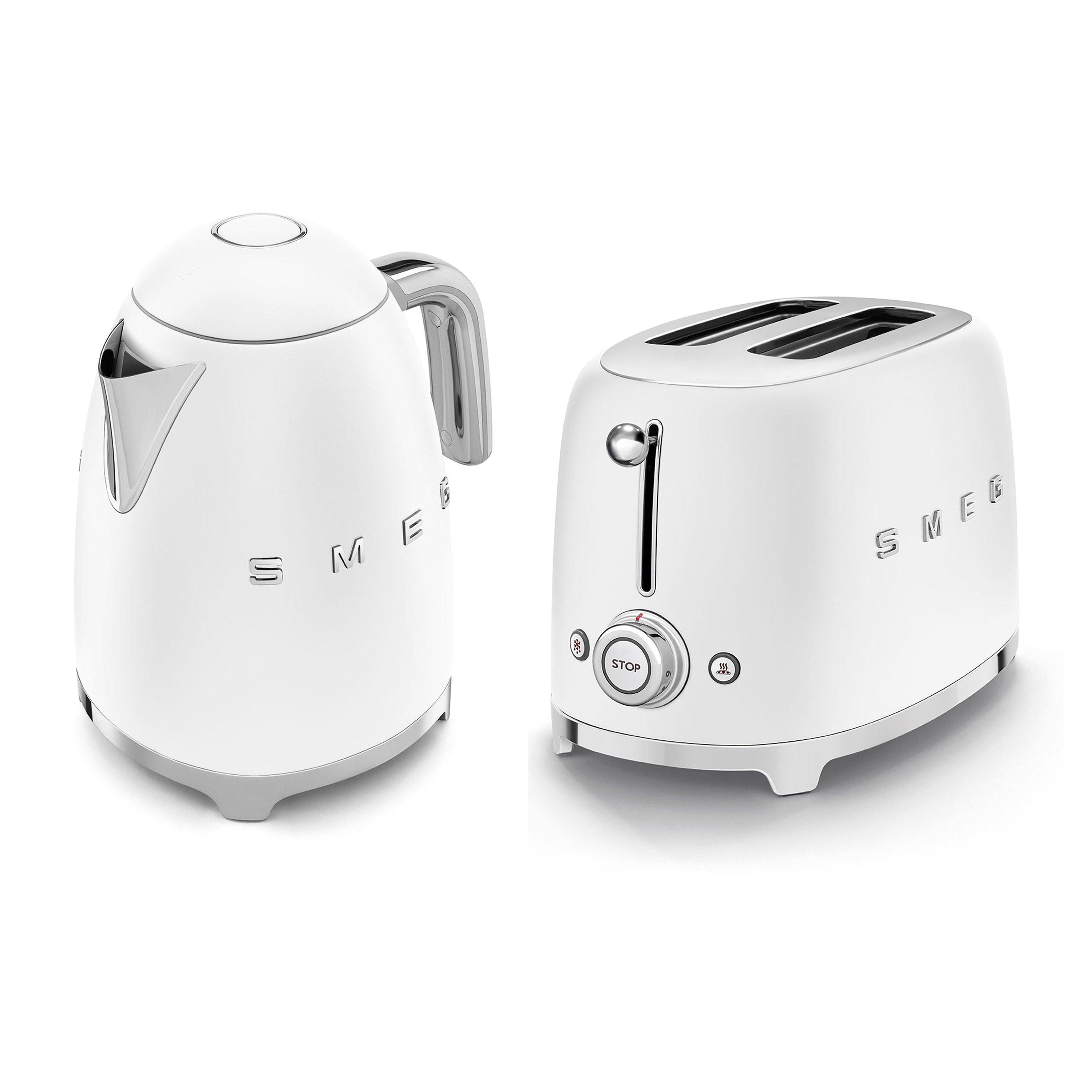 None - Smeg - 50s Style 1.7L Kettle and 2-Slice Toaster Matte