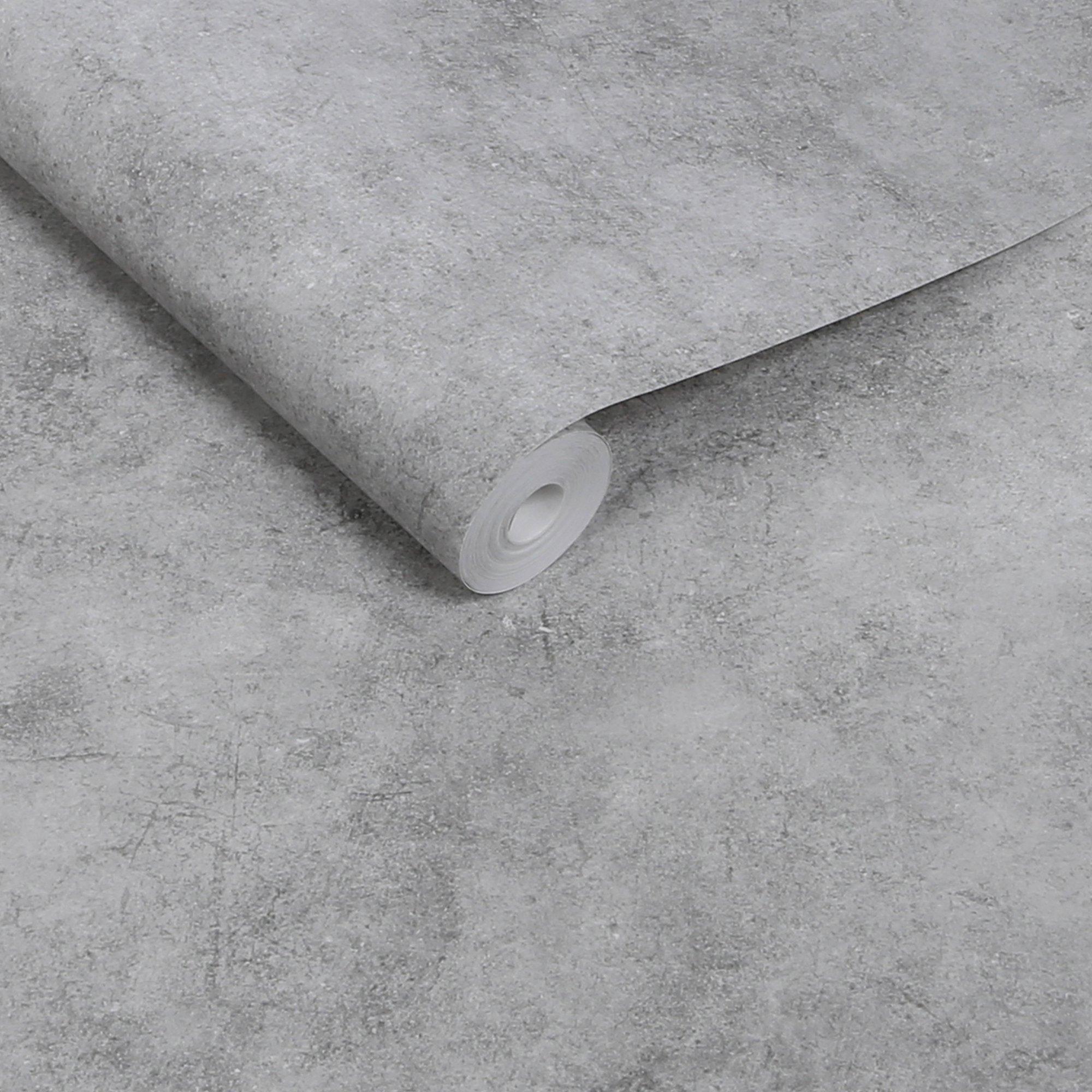Grey - Next - Soft Grey Plaster Abstract Wallpaper - 3