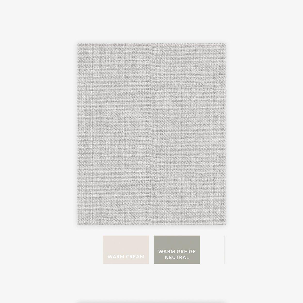 Grey - Next - Ivory Linen Weave Wallpaper - 5