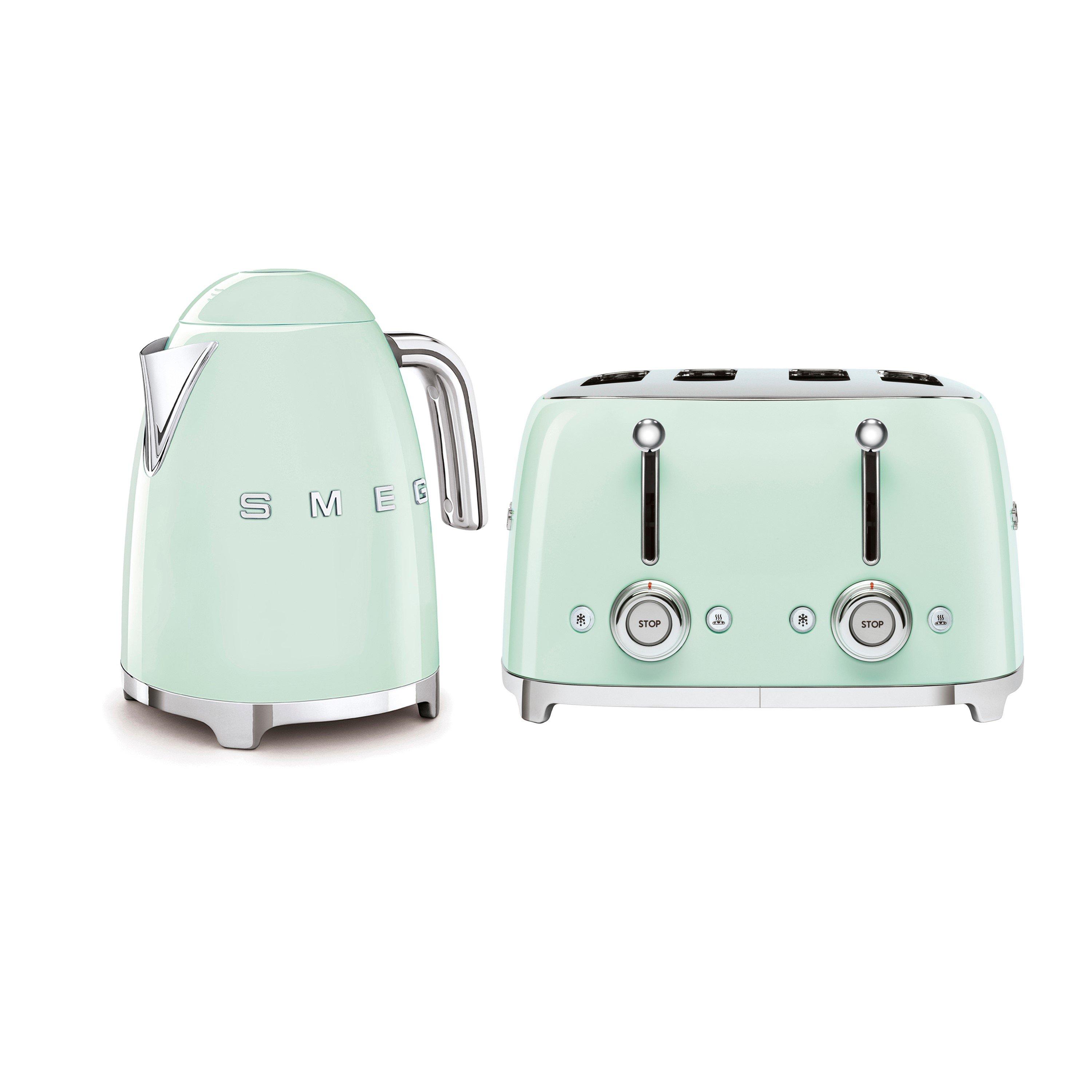 None - Smeg - 50s Style 1.7L Kettle and 4-Slice Toaster - 1