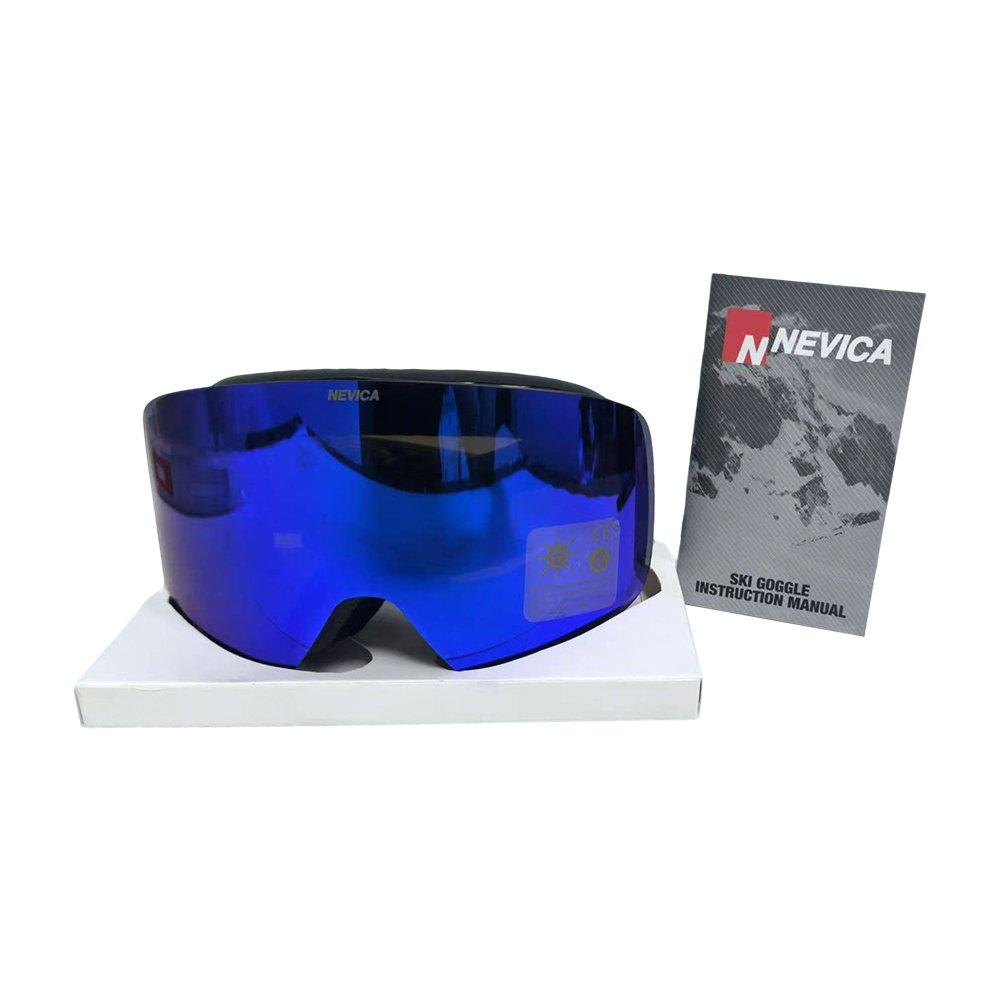 Zwart - Nevica - Womens Vail Over Glasses Anti-Fog UV Protection Ski Goggles - 5