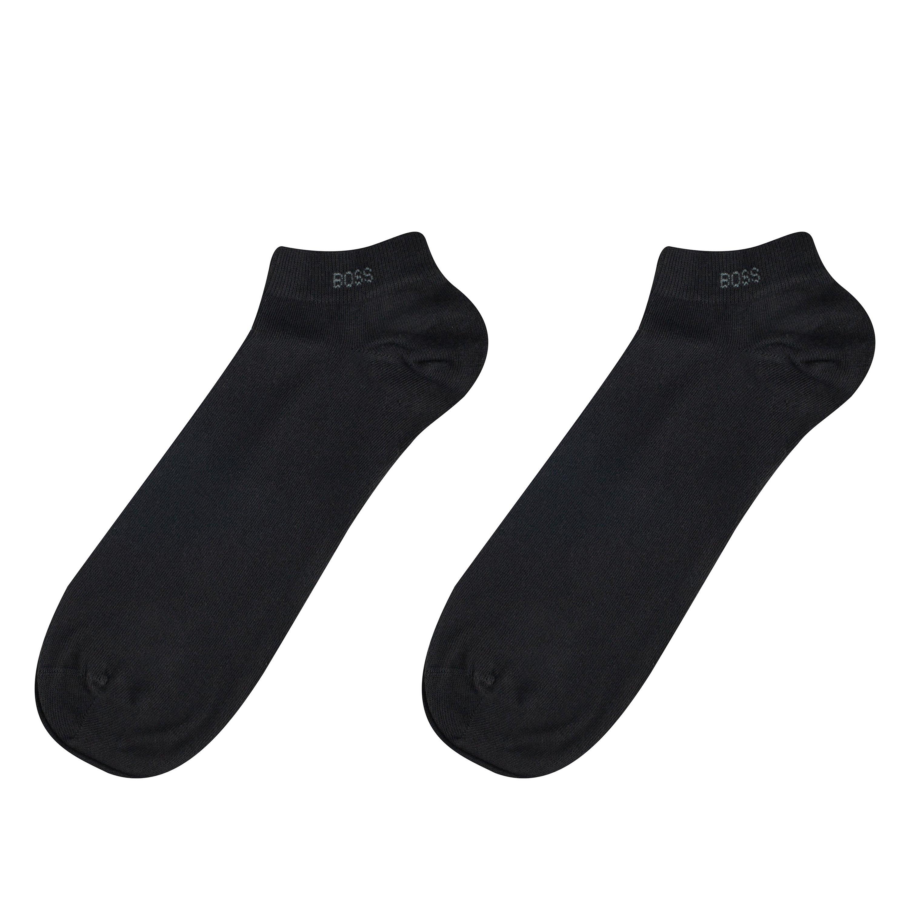 Boss Men's 2 Pack Trainer Socks - Black 001 - 9-11
