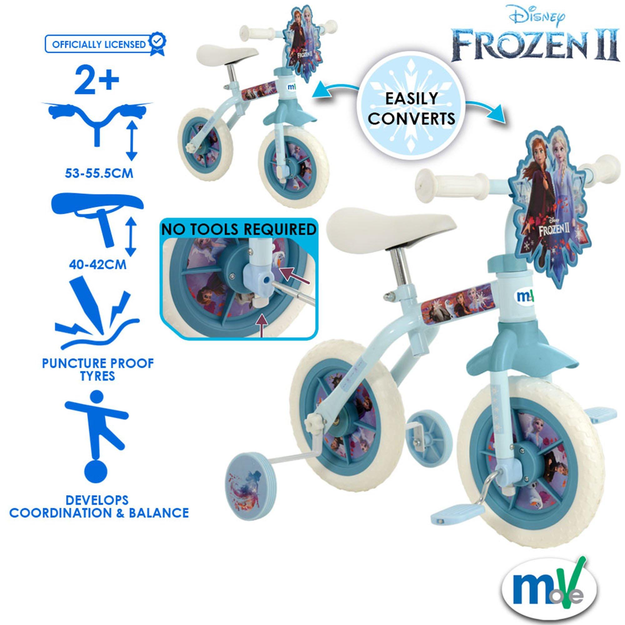 Multicoloured - Disney - Frozen 2  2 in 1 10 Training Bike - 2