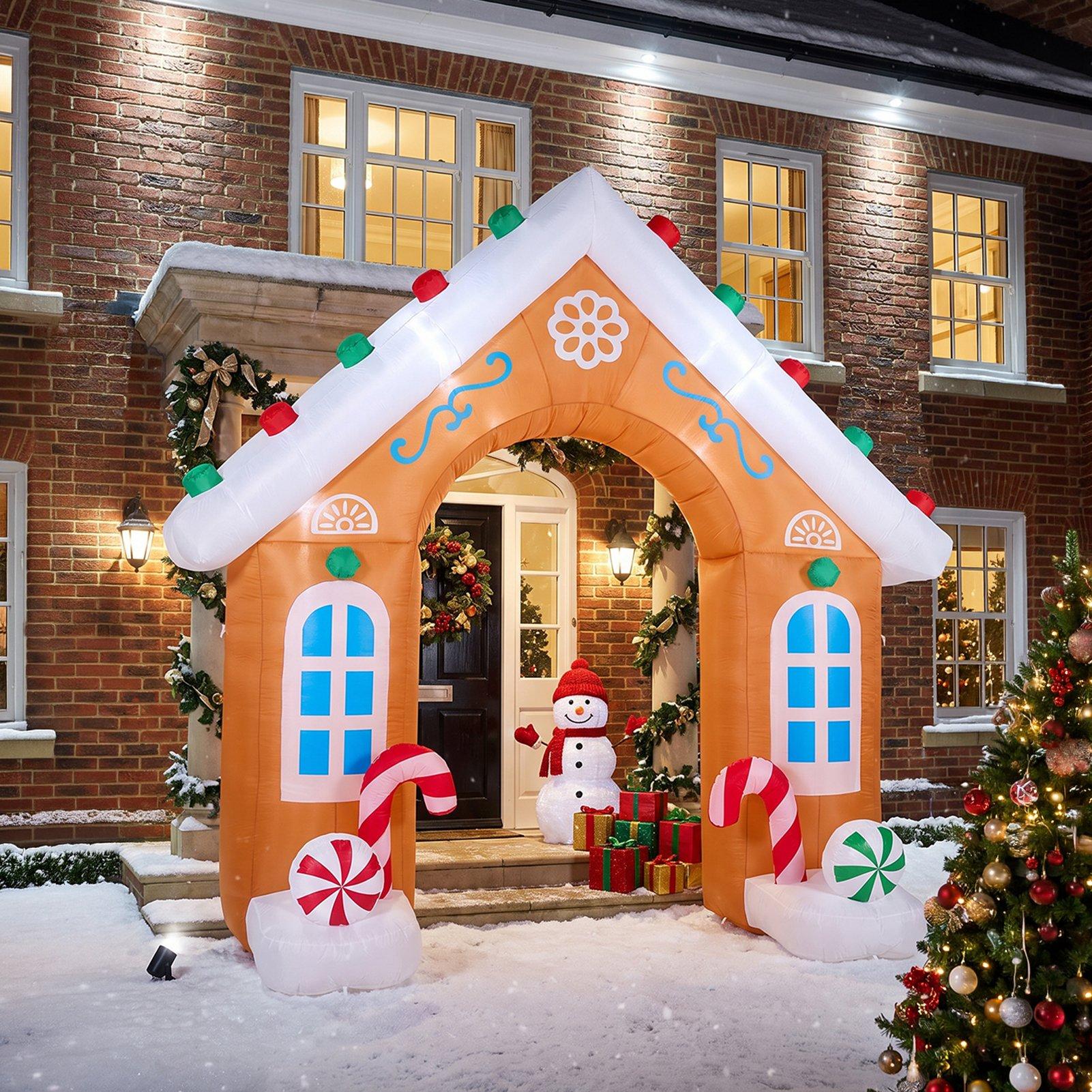 Multi - LIFE IDEAS - 8.7FT Blow-up Christmas Inflatable Archway - 1