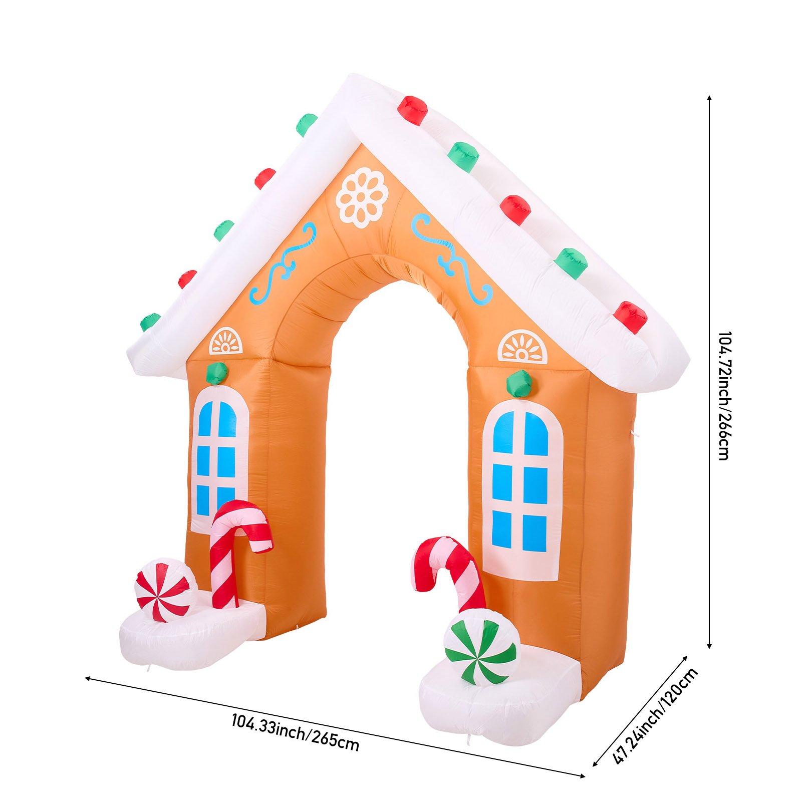 Multi - LIFE IDEAS - 8.7FT Blow-up Christmas Inflatable Archway - 2