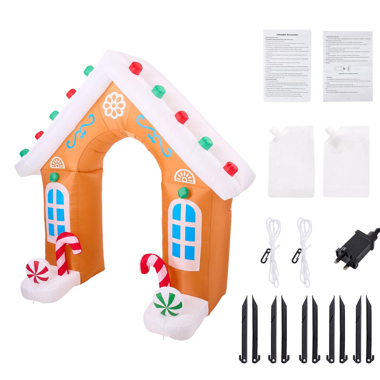 Multi - LIFE IDEAS - 8.7FT Blow-up Christmas Inflatable Archway - 11