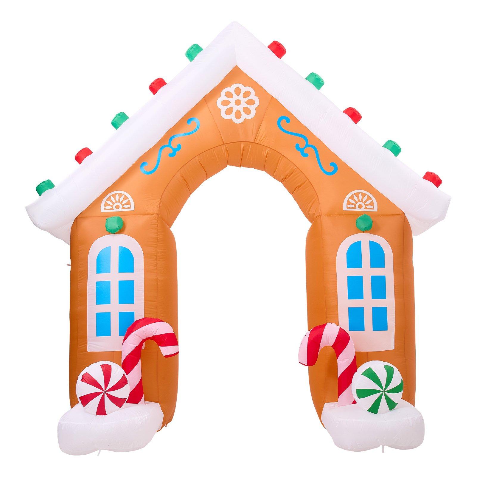 Multi - LIFE IDEAS - 8.7FT Blow-up Christmas Inflatable Archway - 3