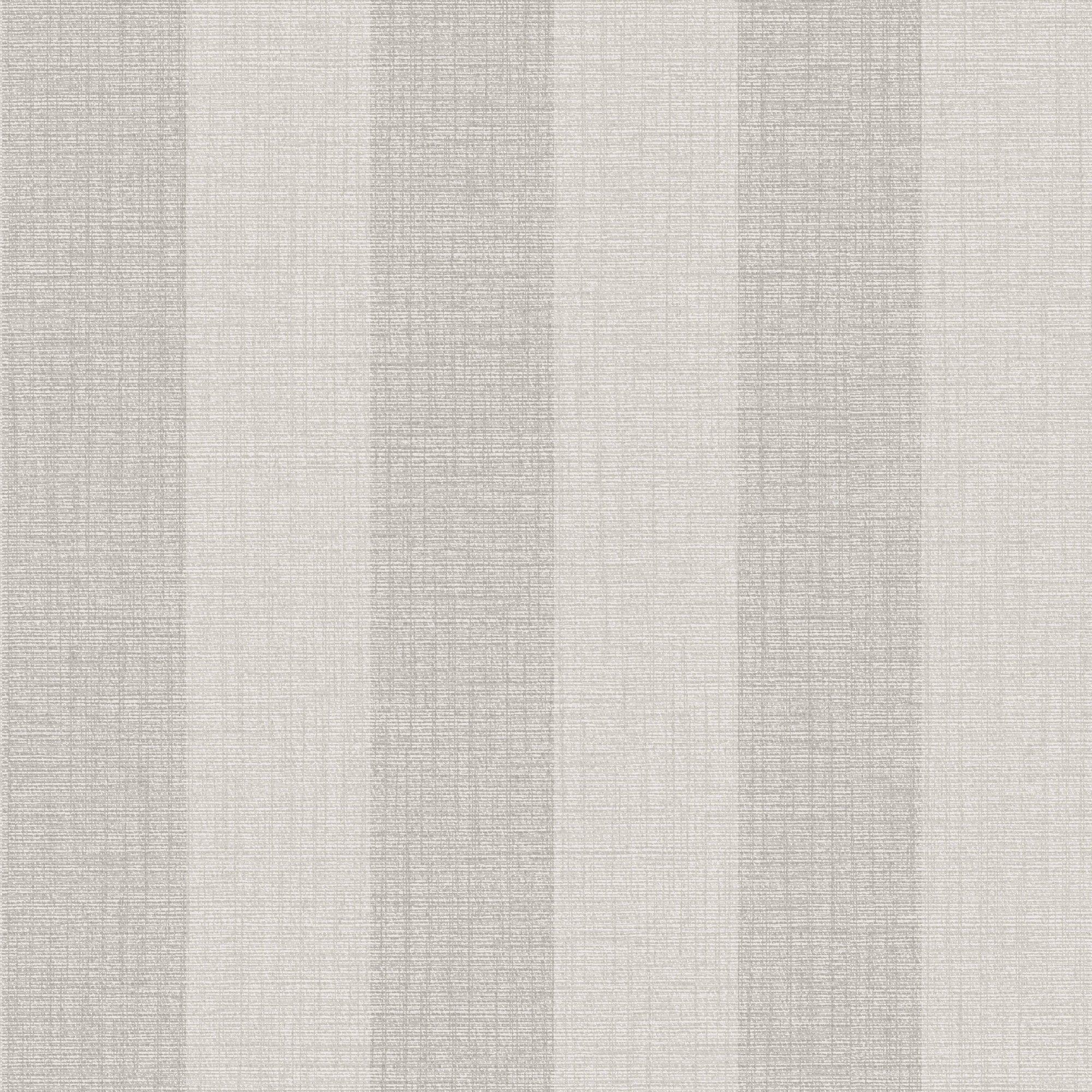 Beige - Next - Natural Linen Stripe Wallpaper - 1