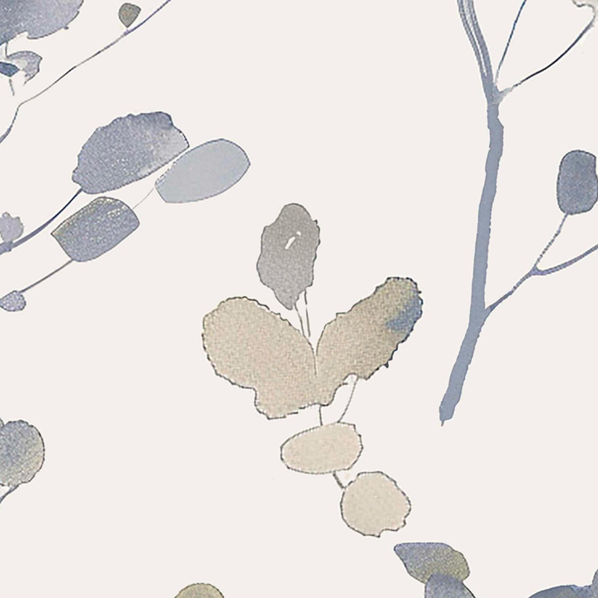 Blue - Next - Natural/Blue Honesty Leaf Wallpaper - 4