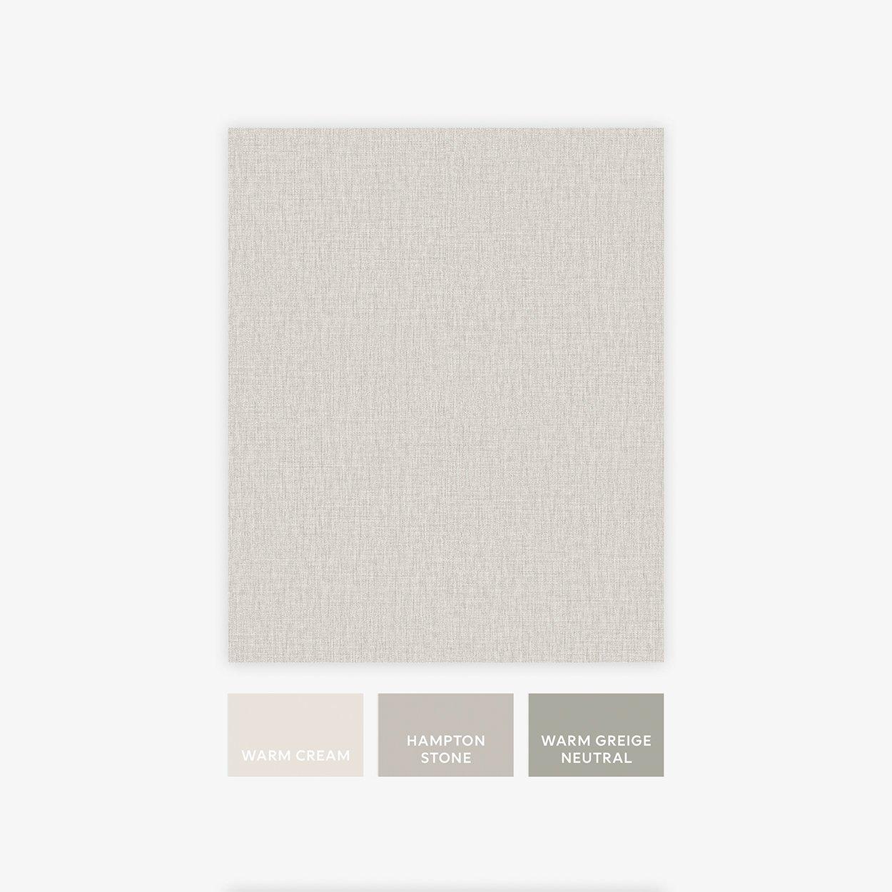 Cream - Next - Light Natural Linen Look Wallpaper - 5