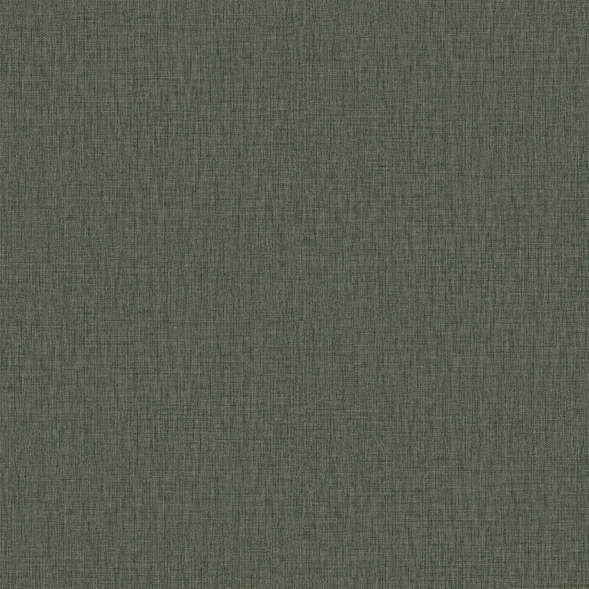 Dark Green - Next - Deep Green Linen Look Wallpaper - 1