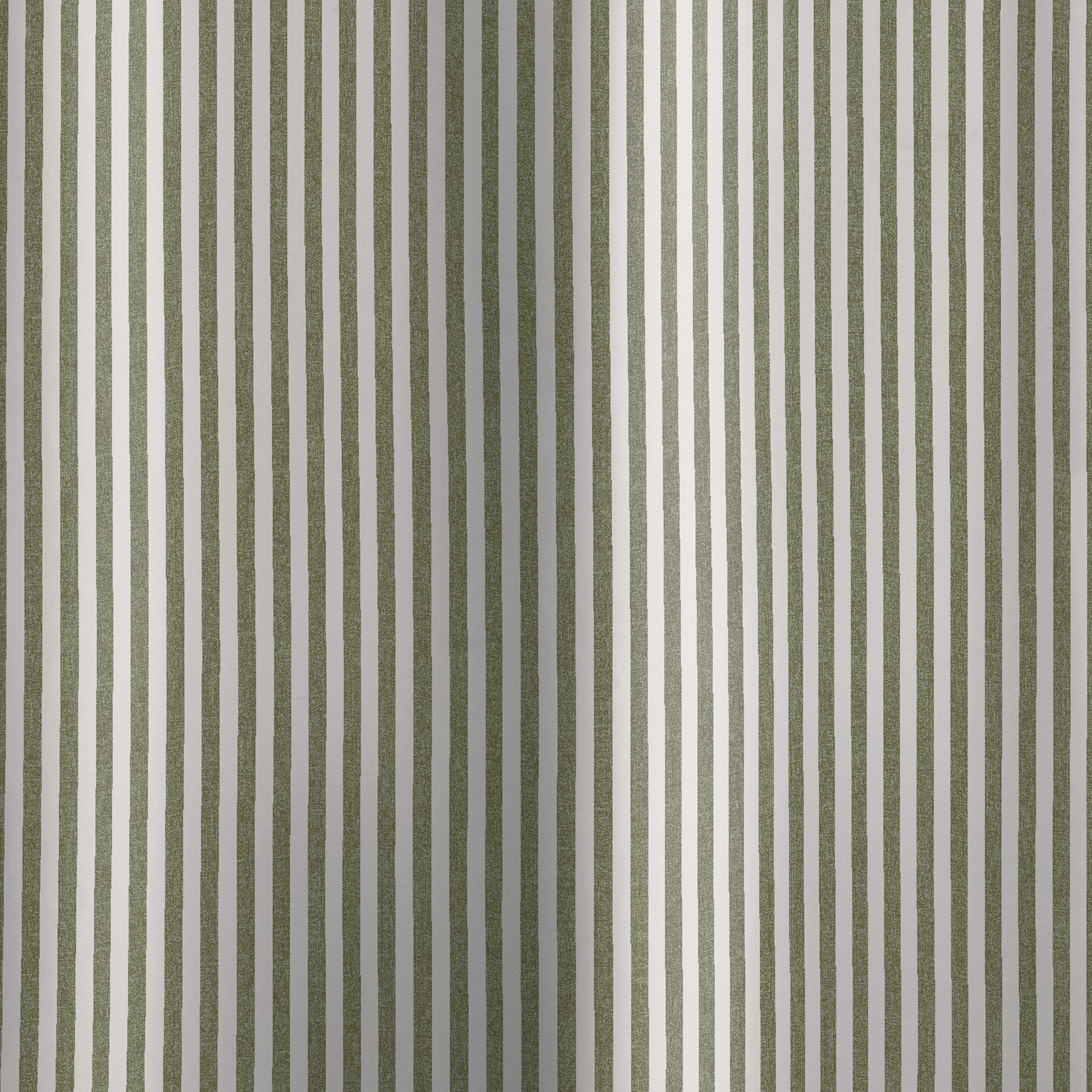 Green - Catherine Lansfield - Timeless Stripe Shower Curtain - 3