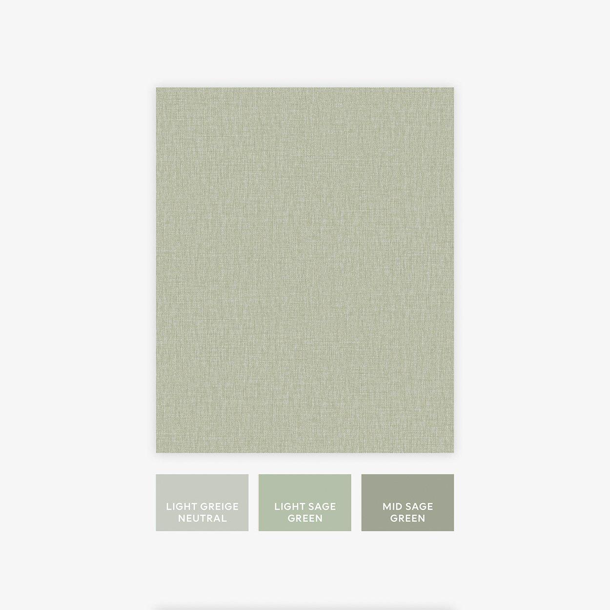 Sage - Next - Sage Linen Look Wallpaper - 5