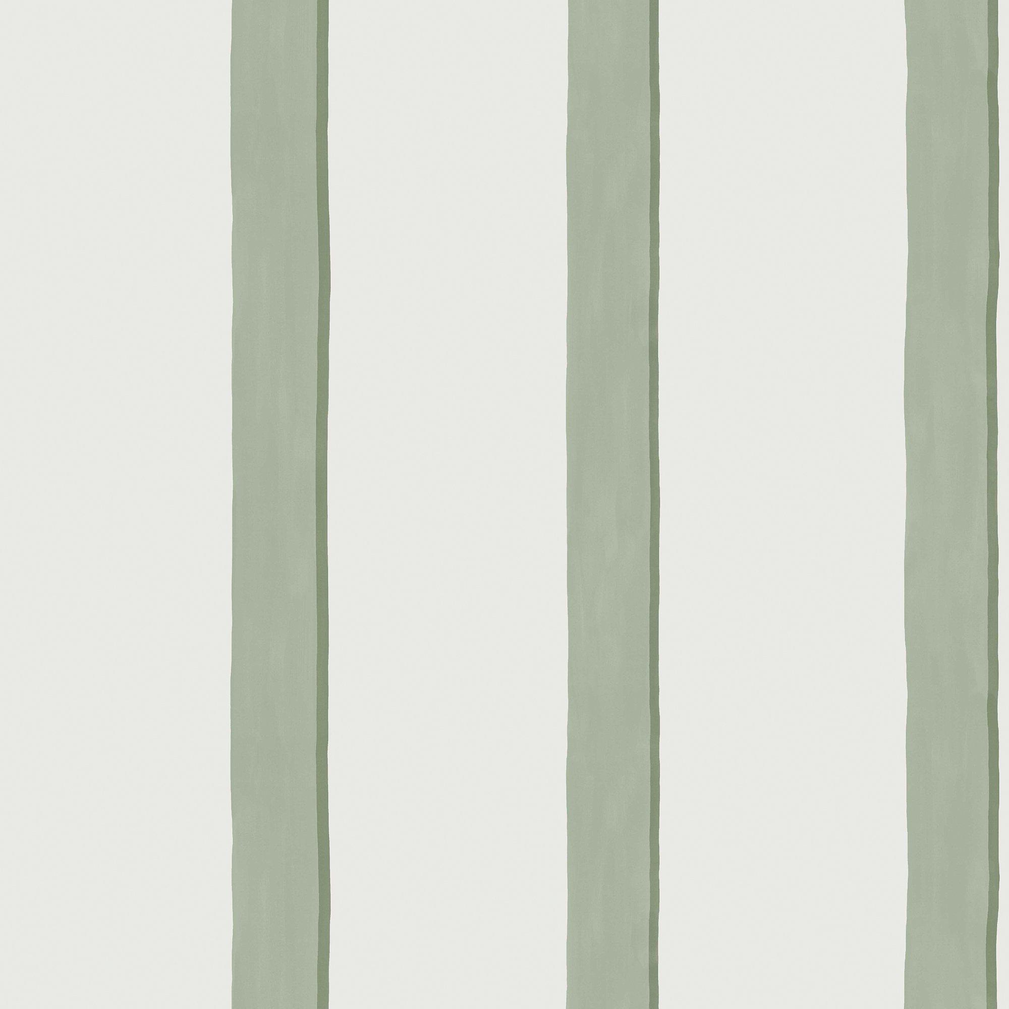 Green - Next - Green Painted Stripe Wallpaper - 1