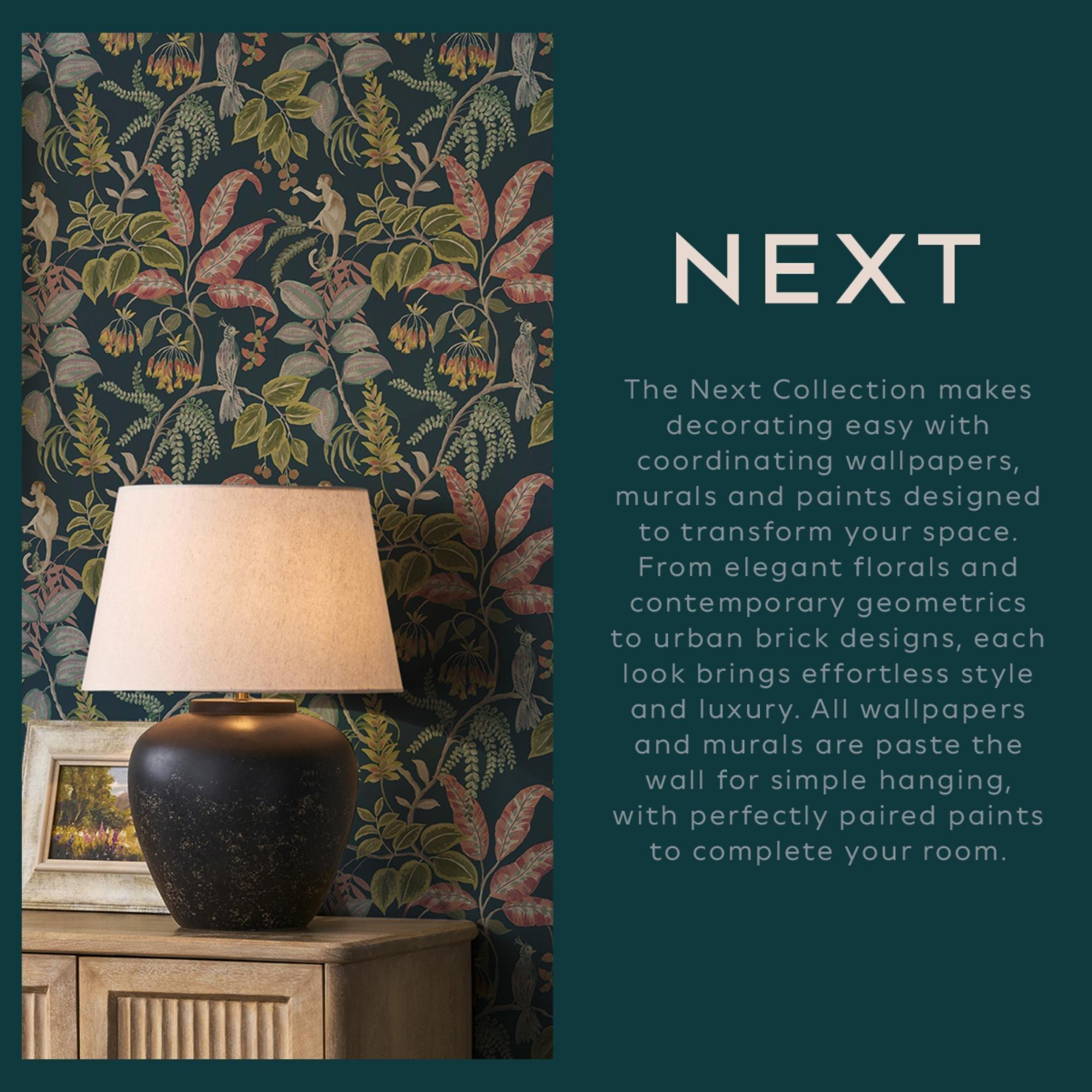 Beige - Next - Natural Painted Stripe Wallpaper - 6