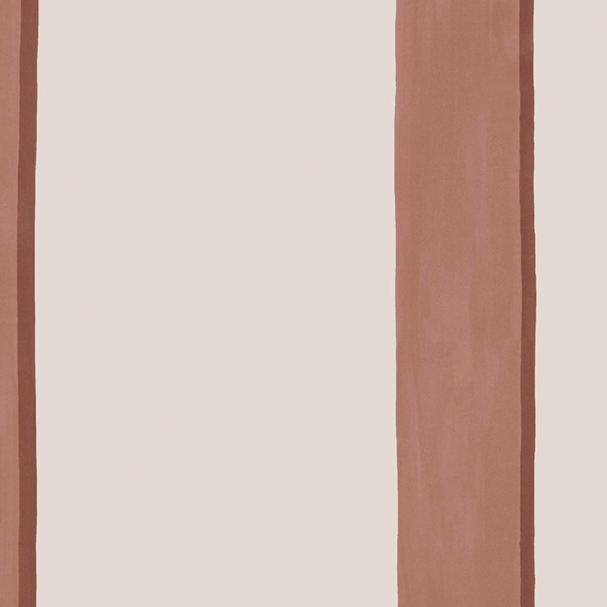 Red - Next - Rust Painted Stripe Wallpaper - 4