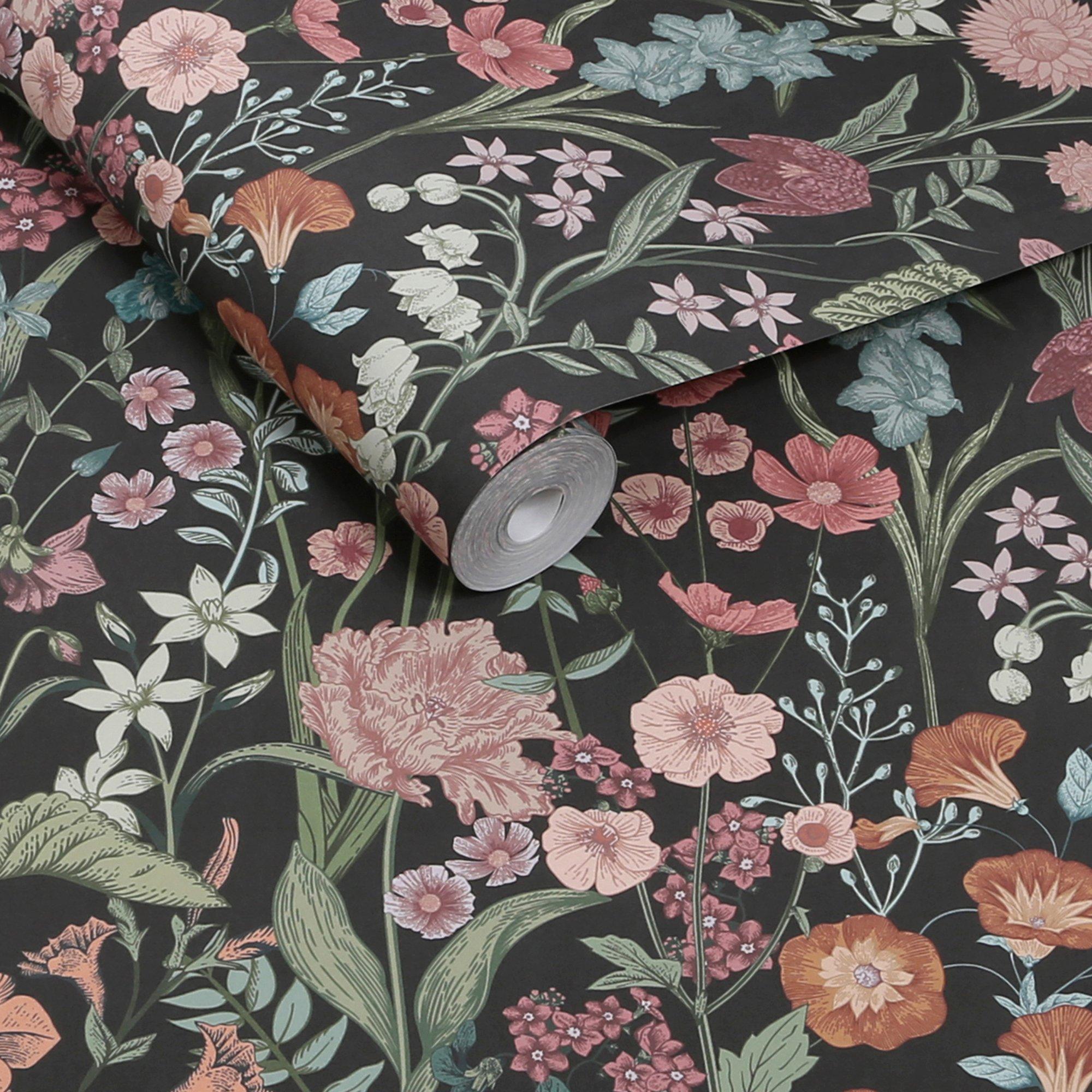 Multi - Next - Night Botanical Floral Wallpaper - 3