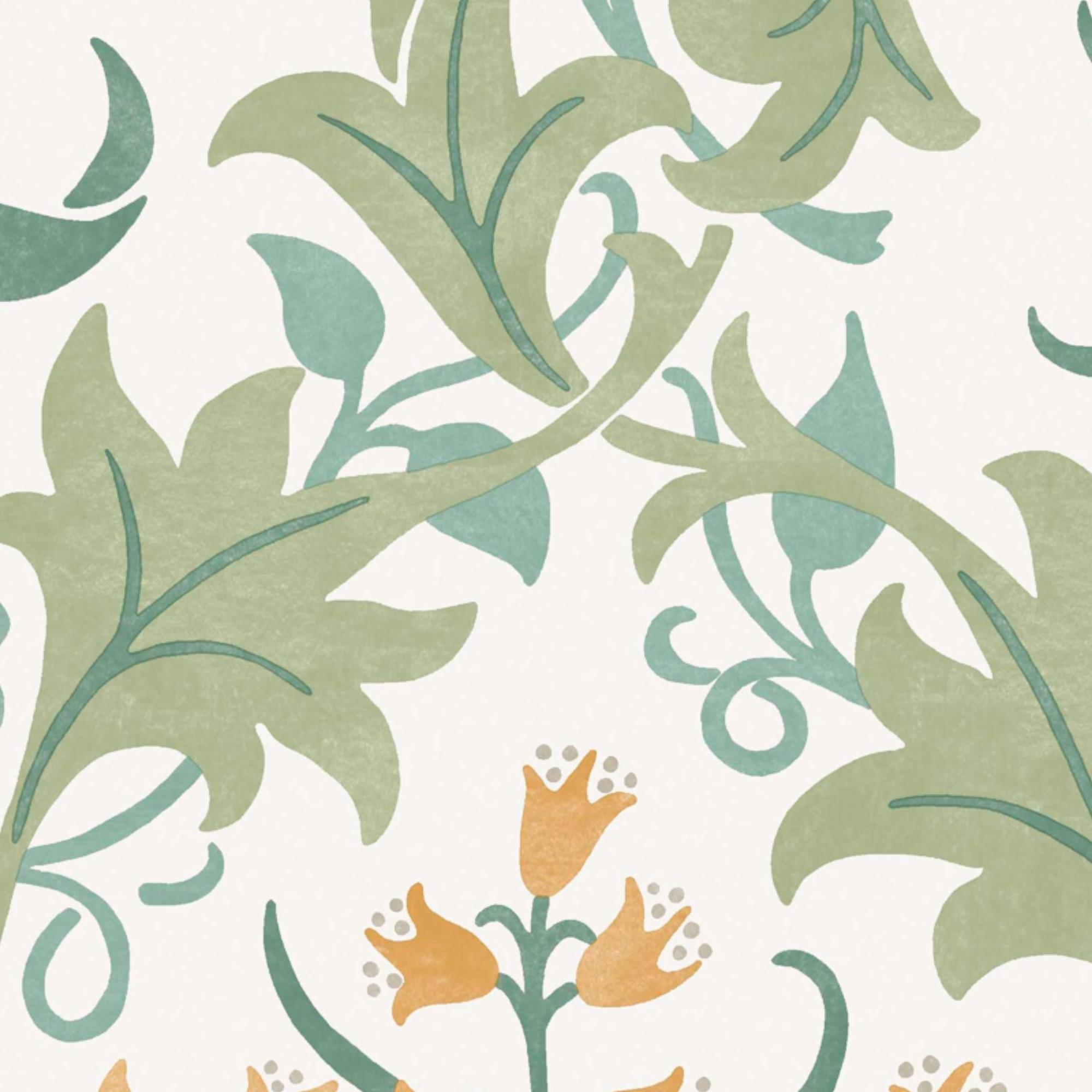 Multicoloured - William Morris - Celandine Spring Garden Wallpaper - 4