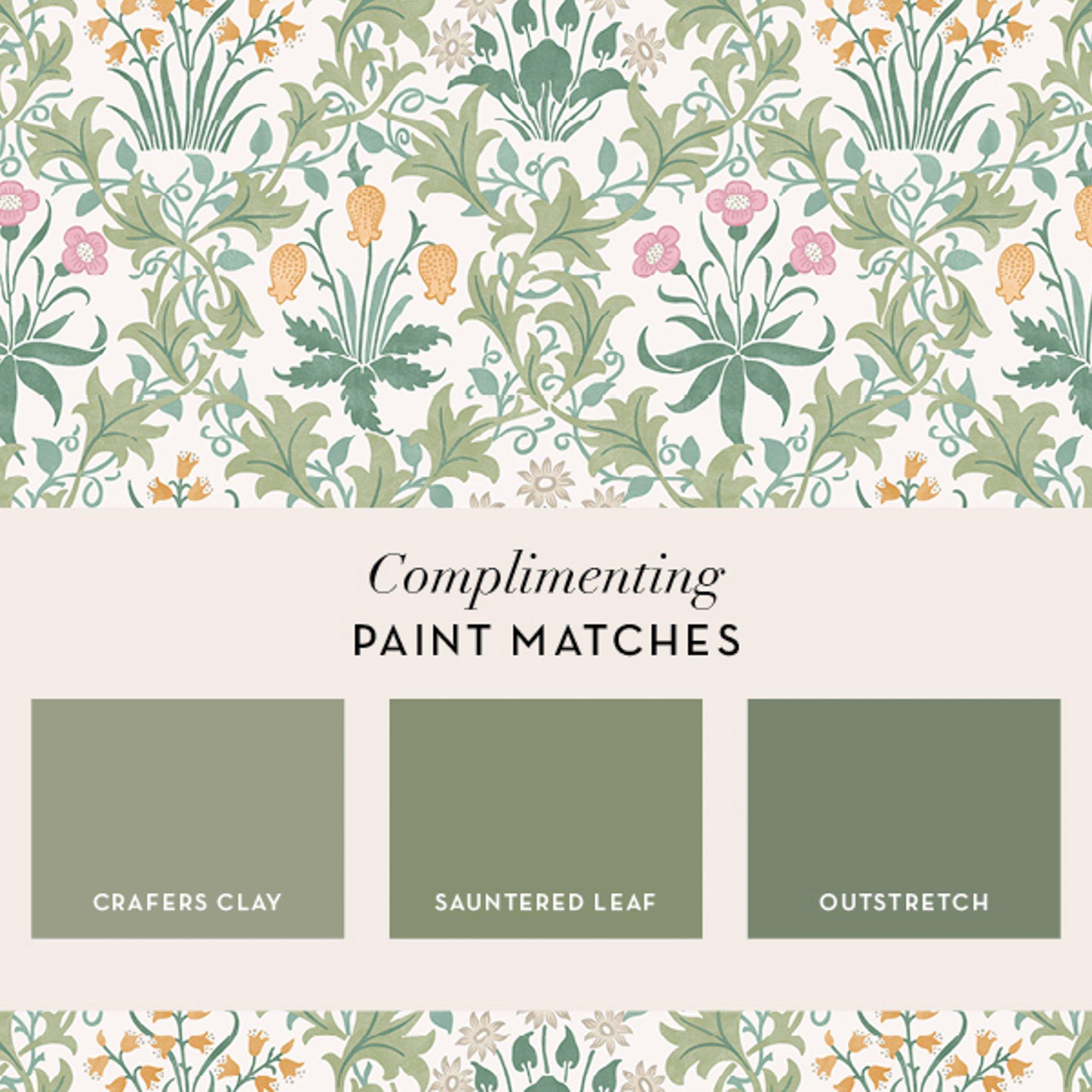 Multicoloured - William Morris - Celandine Spring Garden Wallpaper - 5