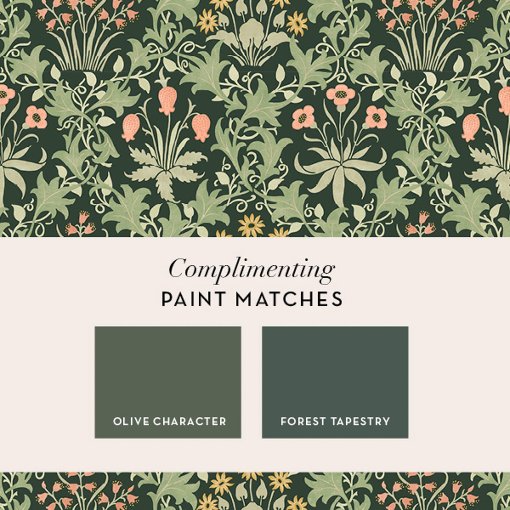 Green - William Morris - Celandine Forest Wallpaper - 5