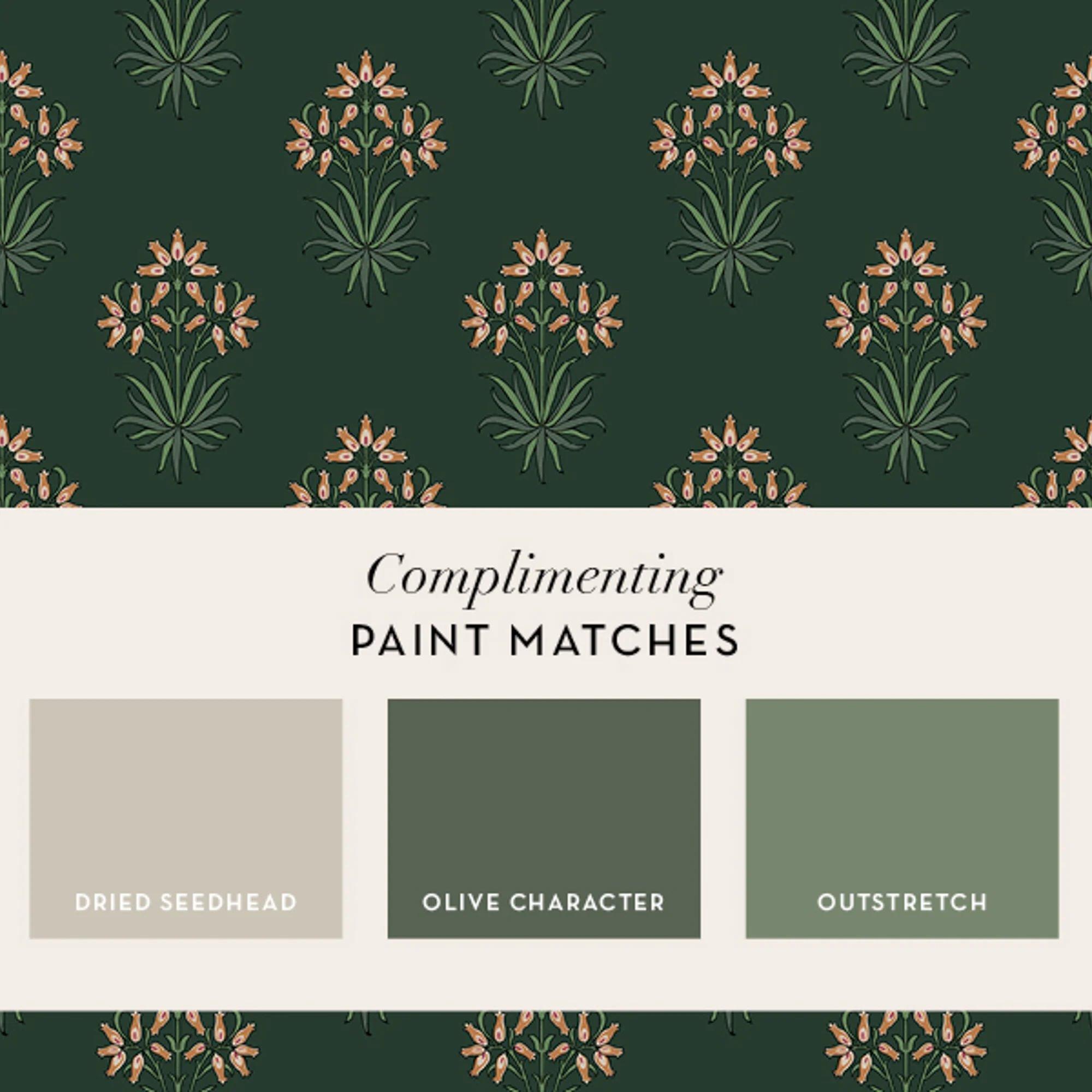 Green - William Morris - Hyacinth Flower Forest Wallpaper - 5