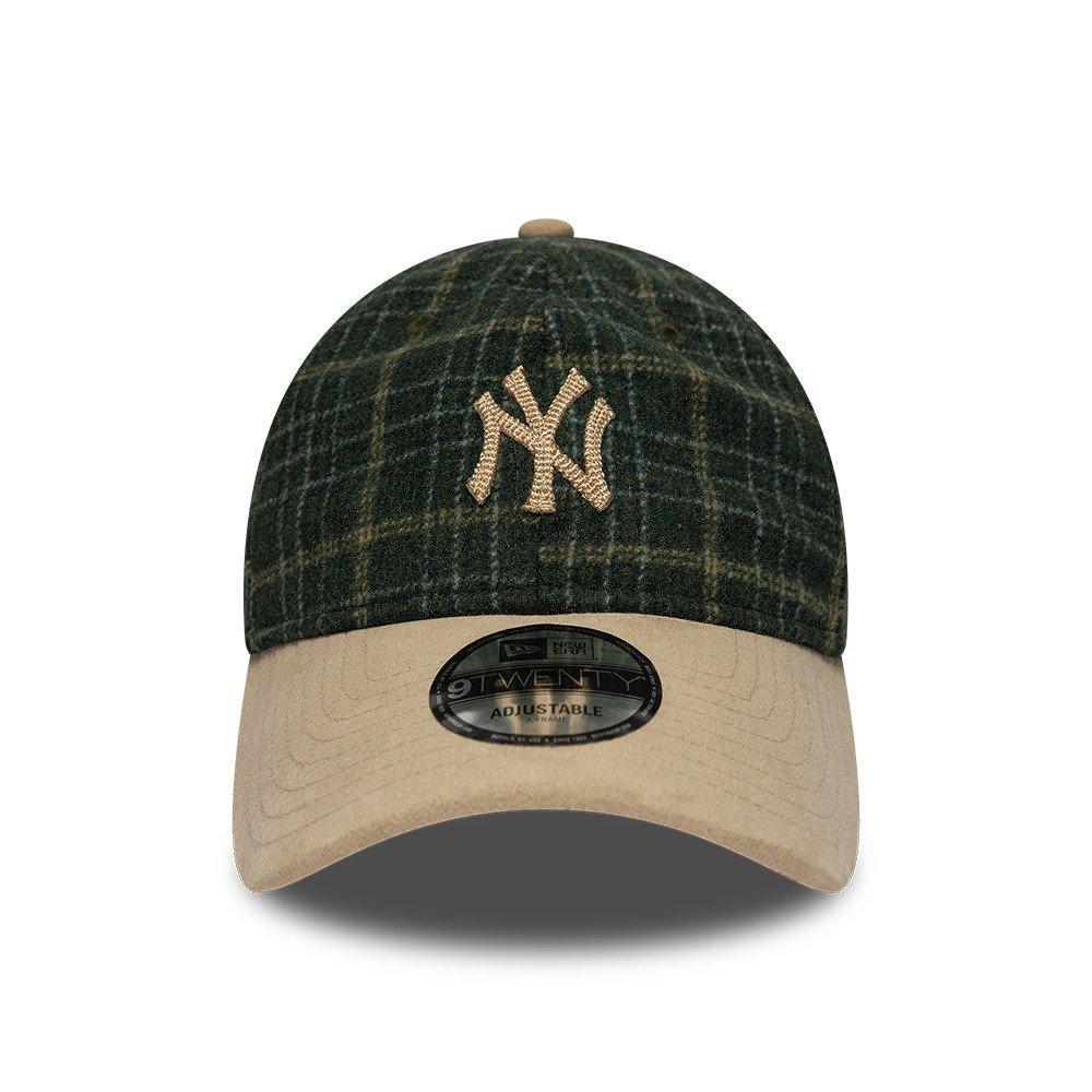 NY Stone/Green - New Era - 9TWENTY Plaid Wool Blend Adjustable Cap - 2