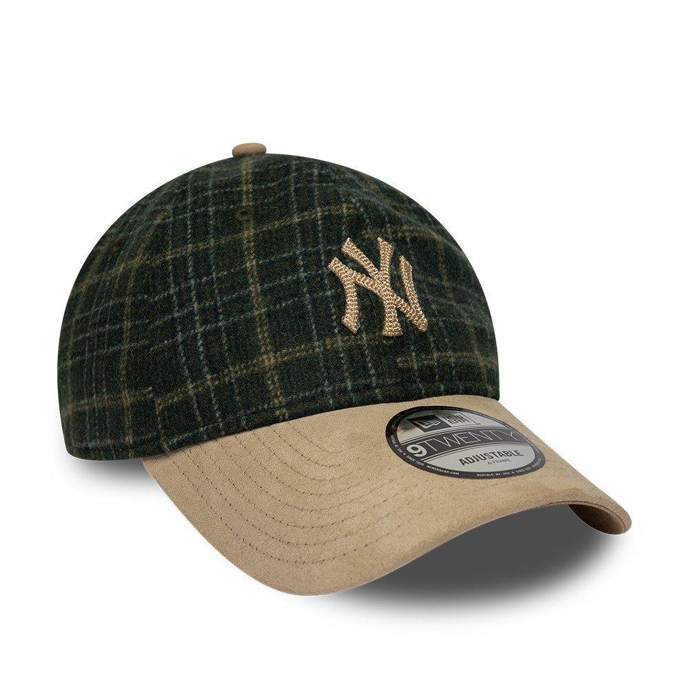 NY Stone/Green - New Era - 9TWENTY Plaid Wool Blend Adjustable Cap - 3