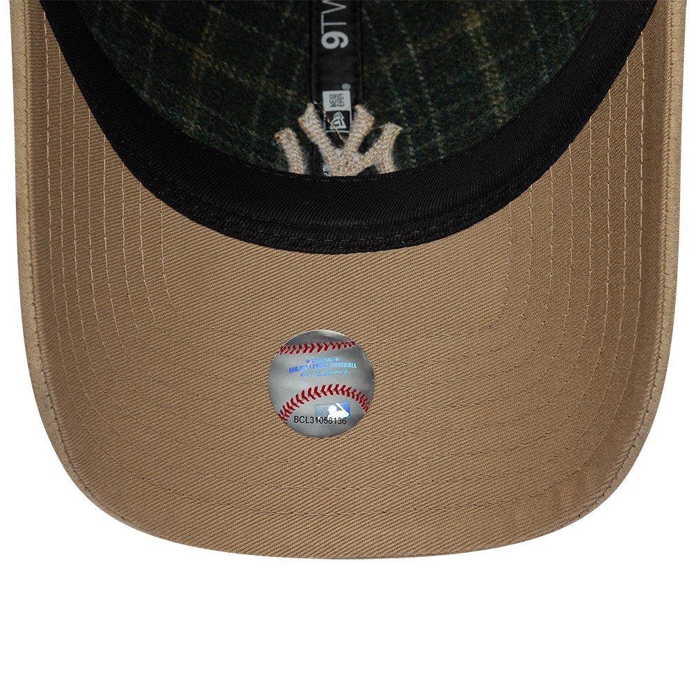 NY Stone/Green - New Era - 9TWENTY Plaid Wool Blend Adjustable Cap - 5