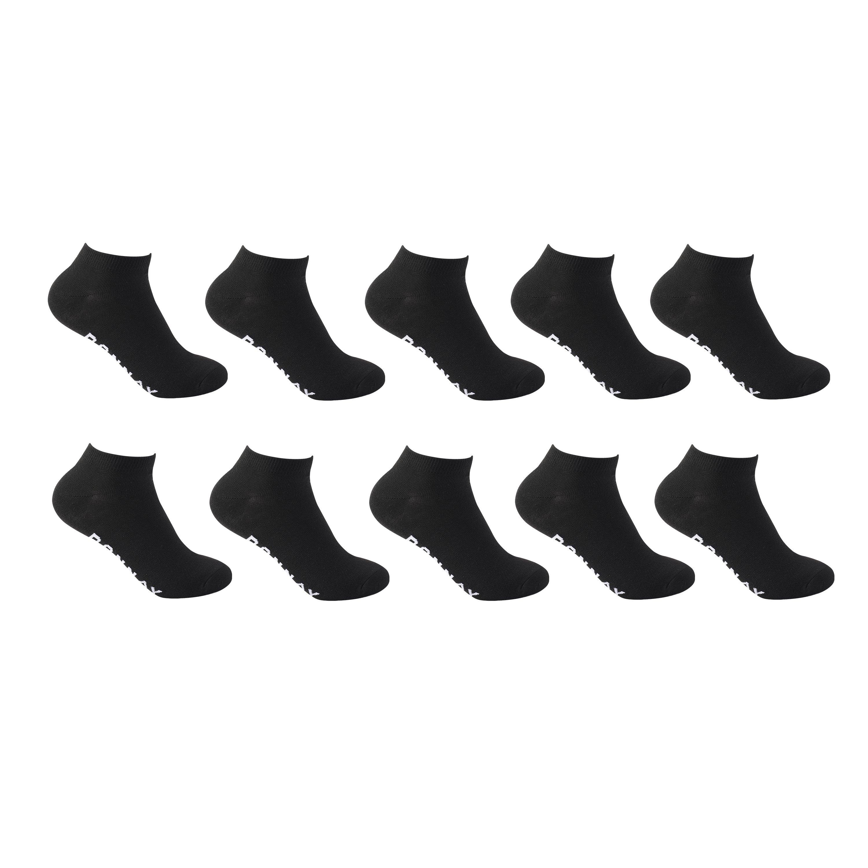 Donnay  Kids 10 Pack Trainer Socks Junior - Black - Junior 1-6