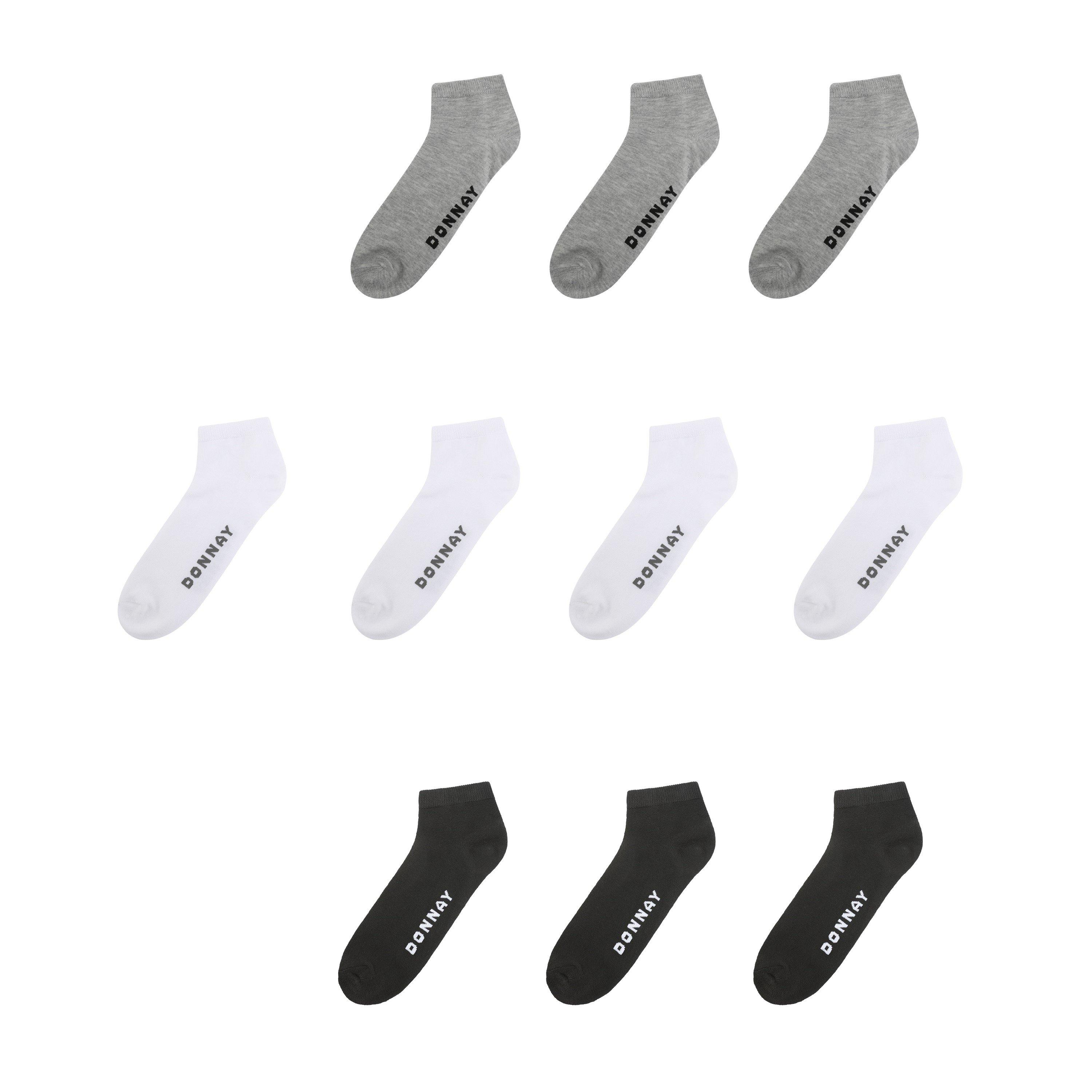 Donnay  10 Pack Trainer Socks Plus Size 12+ -  Asst - Mens 12+
