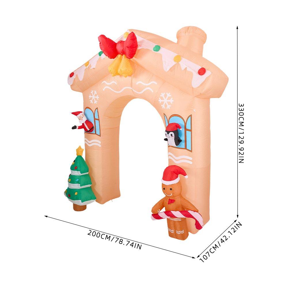 Multi - LIFE IDEAS - 3.3M Christmas Inflatable Archway - 2