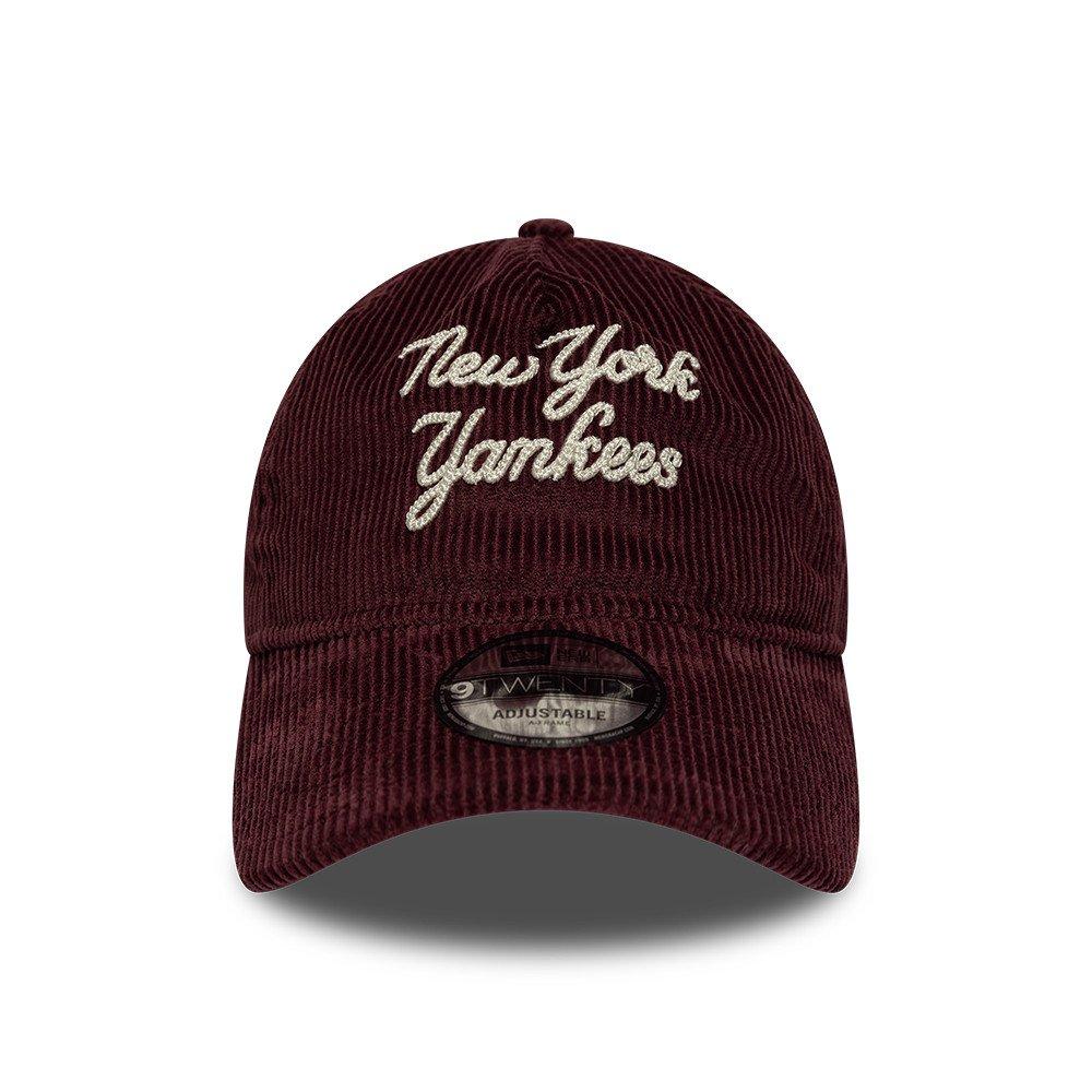 NY Maroon - New Era - 9TWENTY Cord Script Adjustable Cap - 2