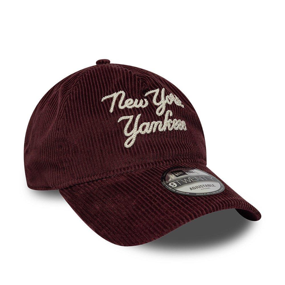 NY Maroon - New Era - 9TWENTY Cord Script Adjustable Cap - 3