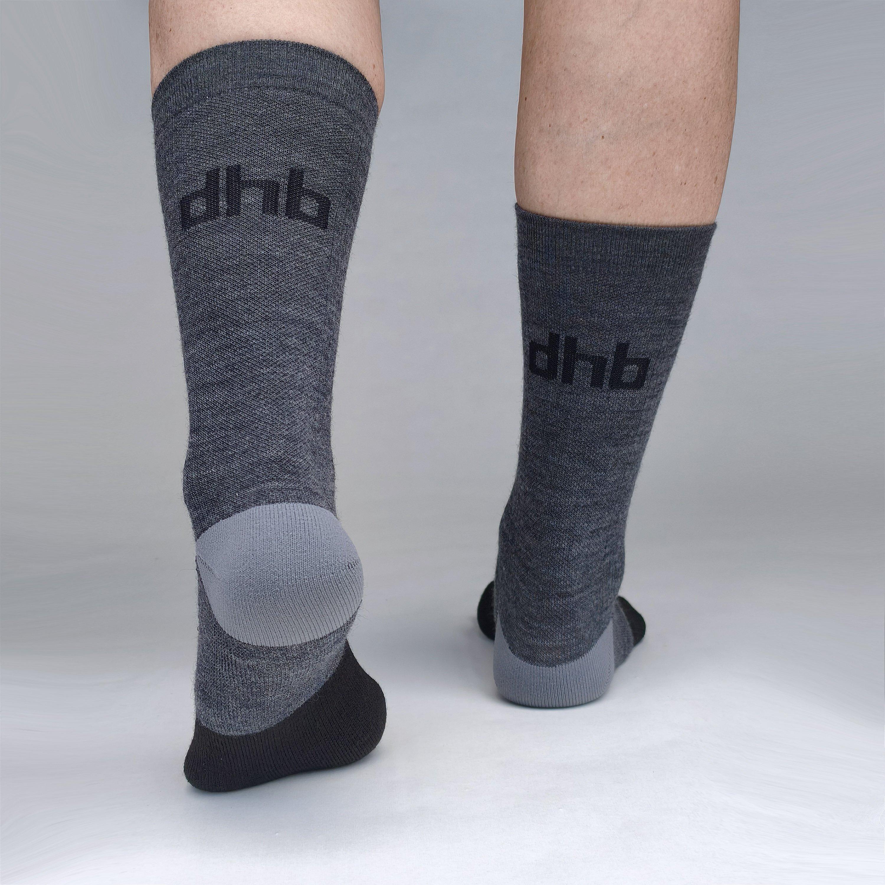 Black/Grey - Dhb - Aeron Deep Winter Merino Winter Weight Socks - 3