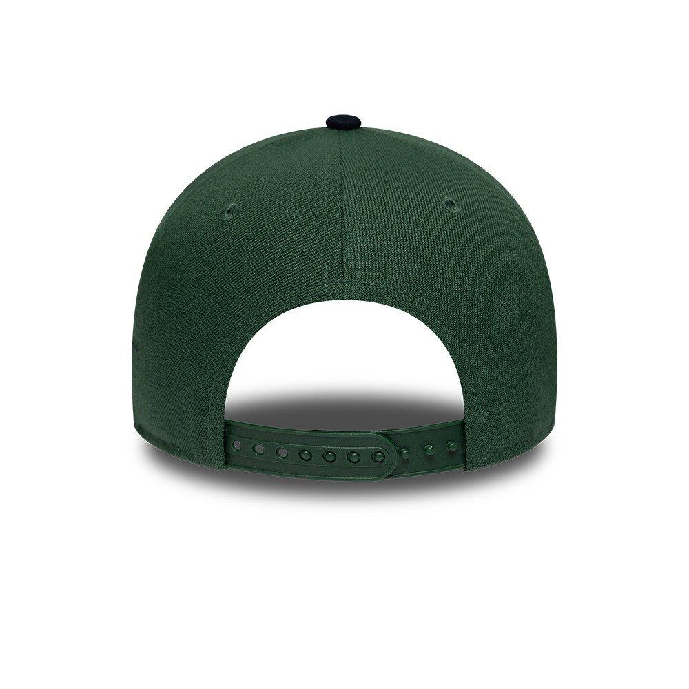 NY Green/Navy - New Era - E-Frame Faux Suede Visor Snapback Cap - 4