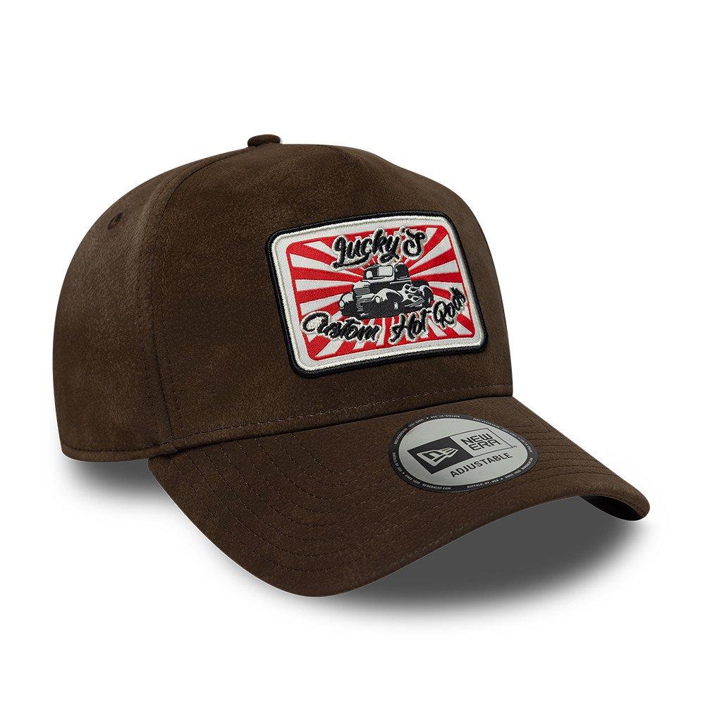 Brown - New Era - Moto PU Patch E-Frame Snapback Cap - 3