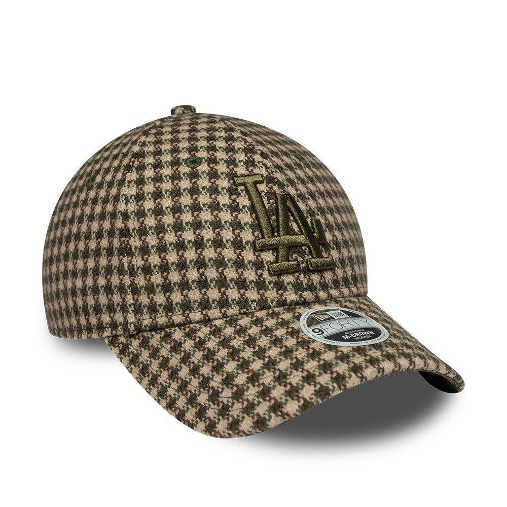 LA Brown Check - New Era - Womens 9FORTY M-Crown Houndstooth Wool Blend Adjustable Cap - 3