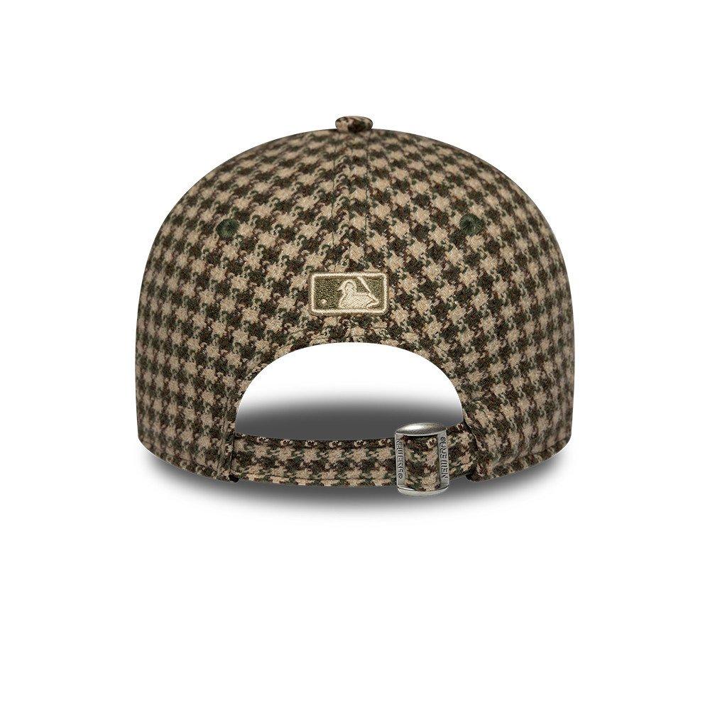 LA Brown Check - New Era - Womens 9FORTY M-Crown Houndstooth Wool Blend Adjustable Cap - 4