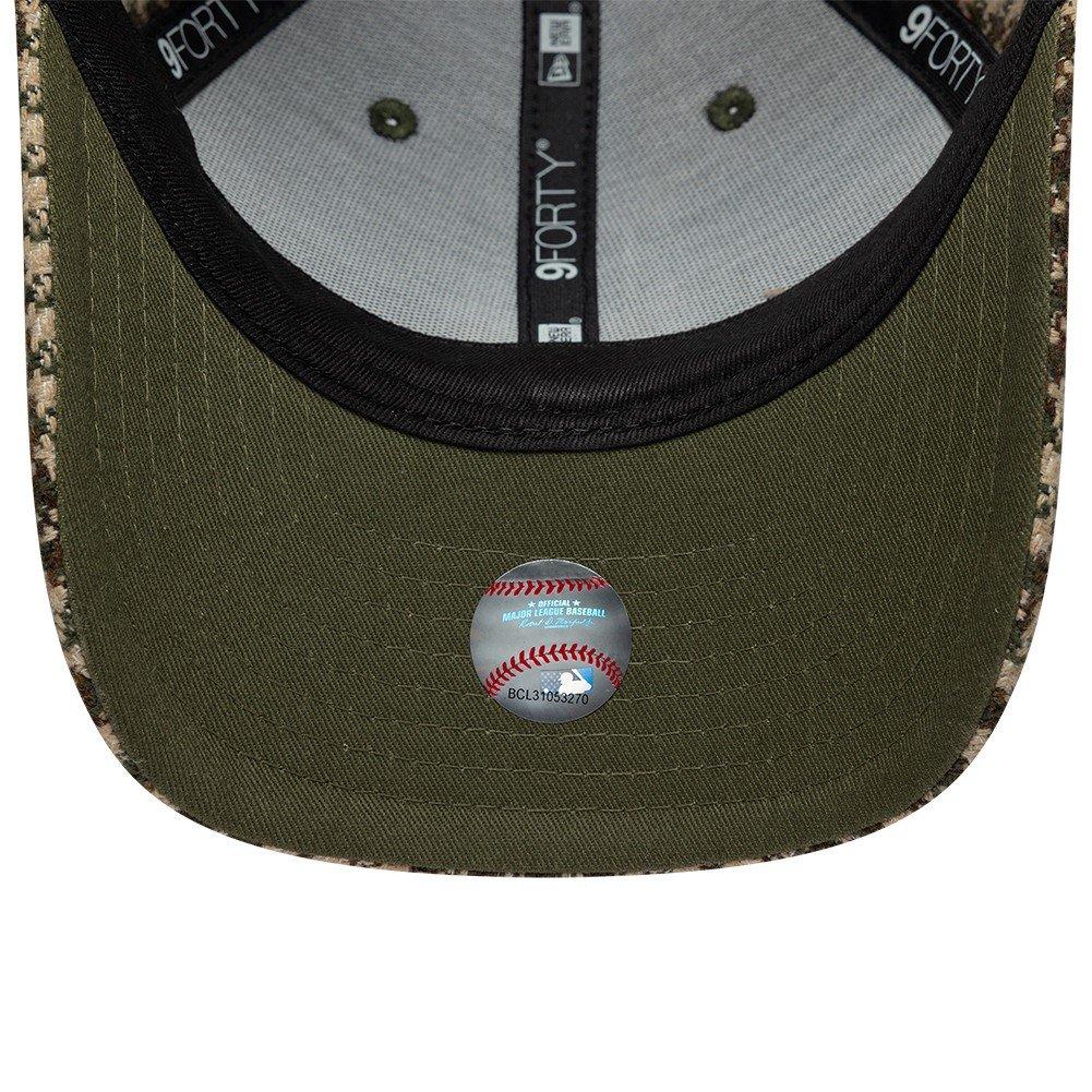 LA Brown Check - New Era - Womens 9FORTY M-Crown Houndstooth Wool Blend Adjustable Cap - 5