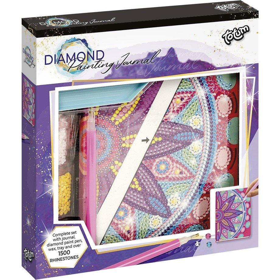 Totum  Kids Diamond Paint Notebook Flower Mandala Pink - 