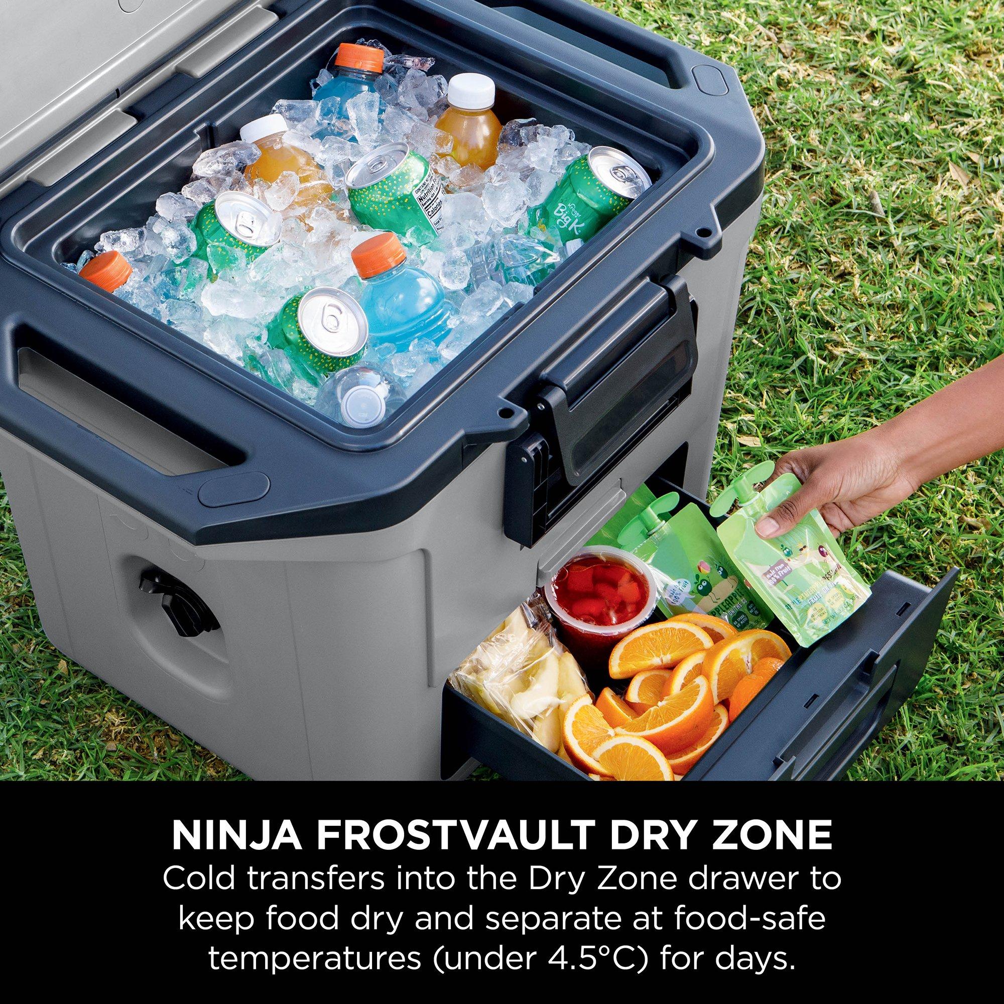 Grey - Ninja - FrostVault 30QT/28L Hard Cooler with Dry Zone - 2
