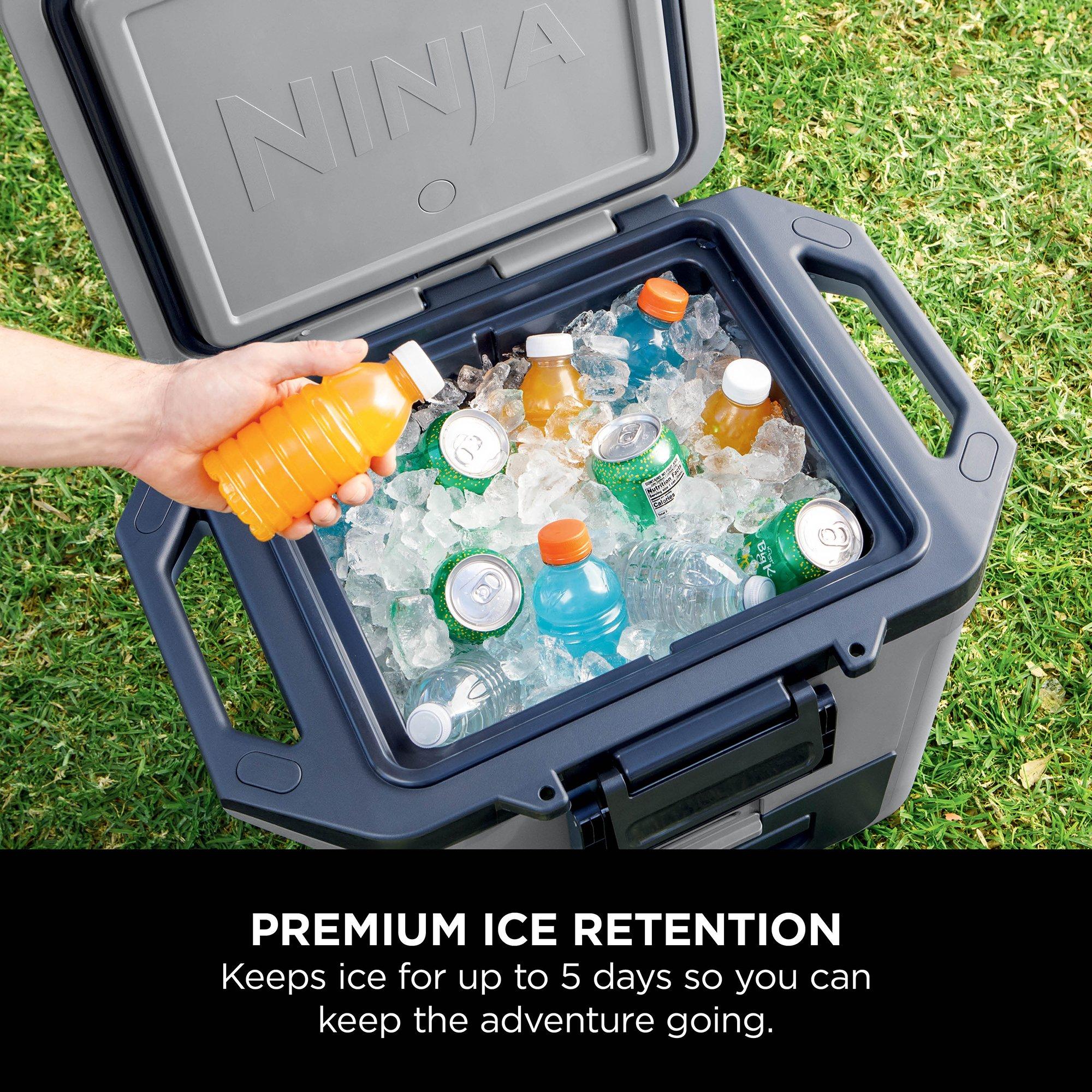 Grey - Ninja - FrostVault 30QT/28L Hard Cooler with Dry Zone - 3