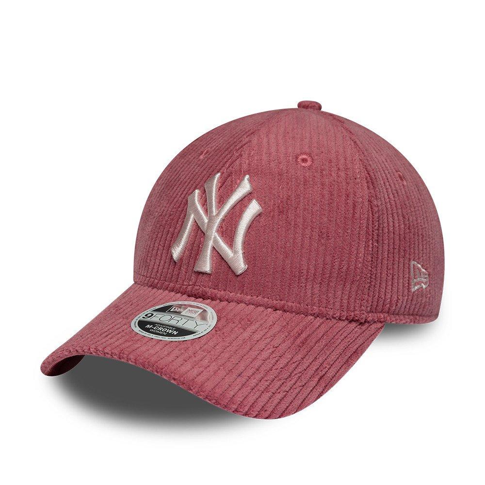 NY Pink - New Era - Womens 9FORTY M-Crown Chunky Cord Cap - 1