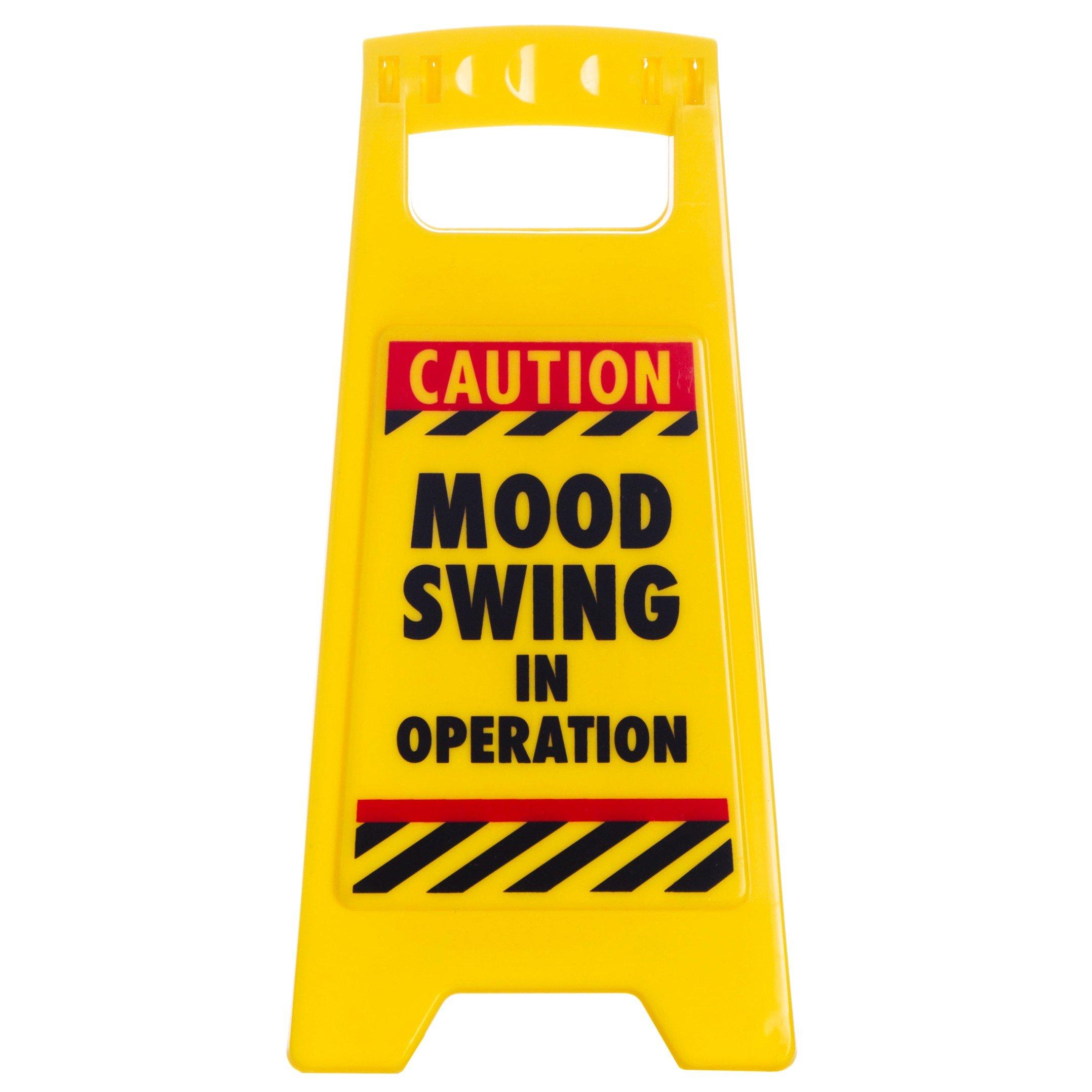 Boxer Gifts Mood Swing Novelty Warning Sign  Funny Gift Wife