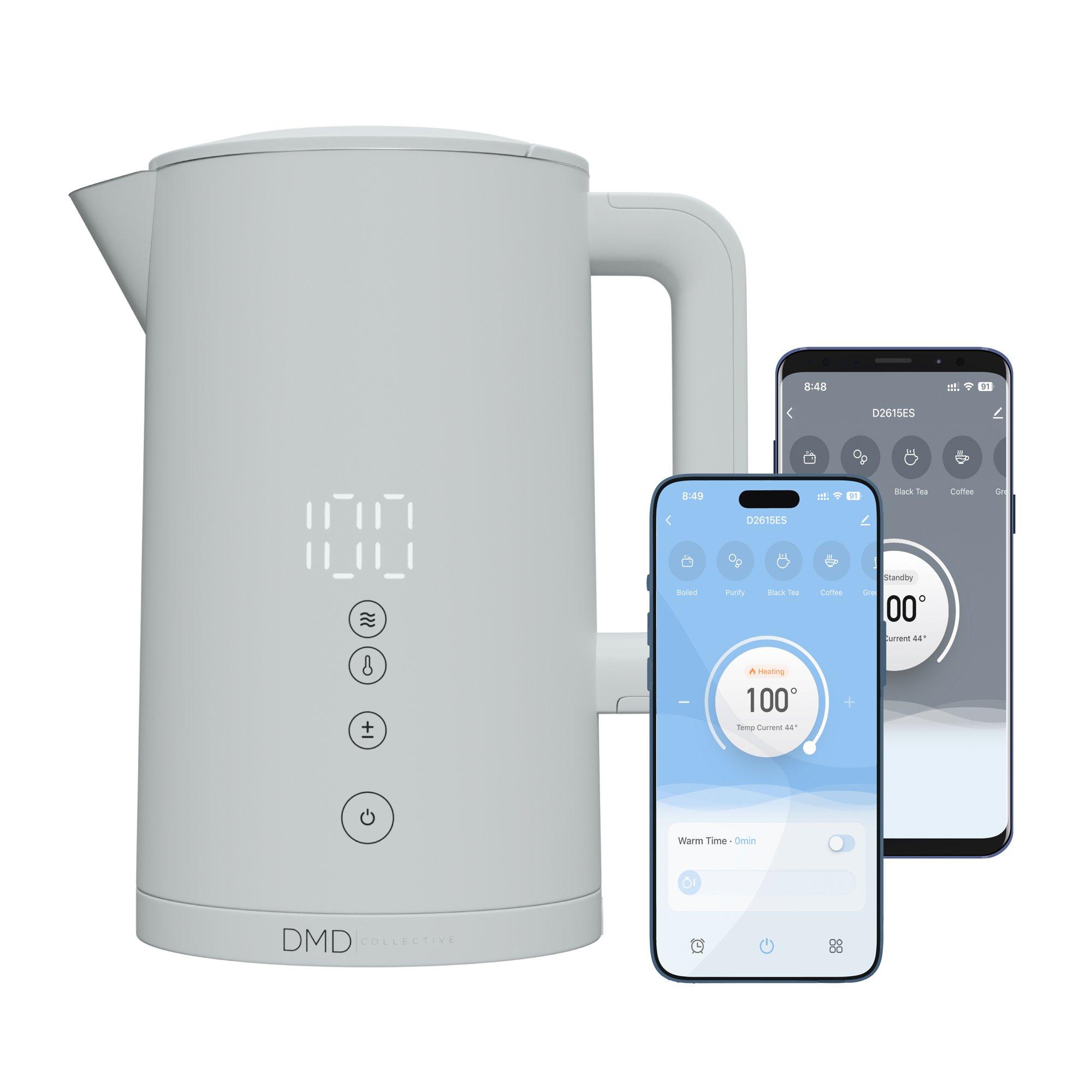 White - DMD Collective - 1.5L Digital Smart Kettle, App Operated with Alexa - 8