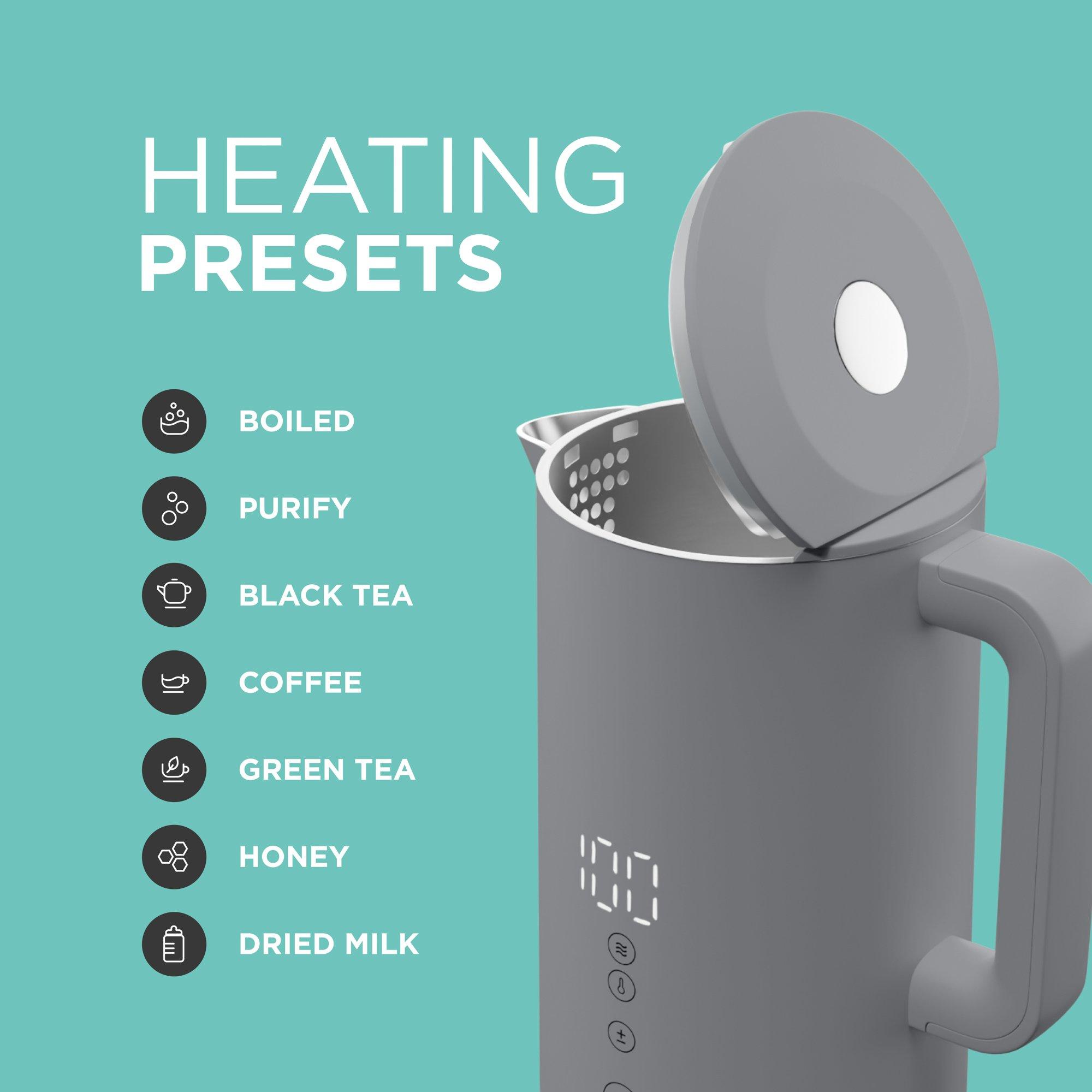 Grey - DMD Collective - 1.5L Digital Smart Kettle, App Operated with Alexa - 5