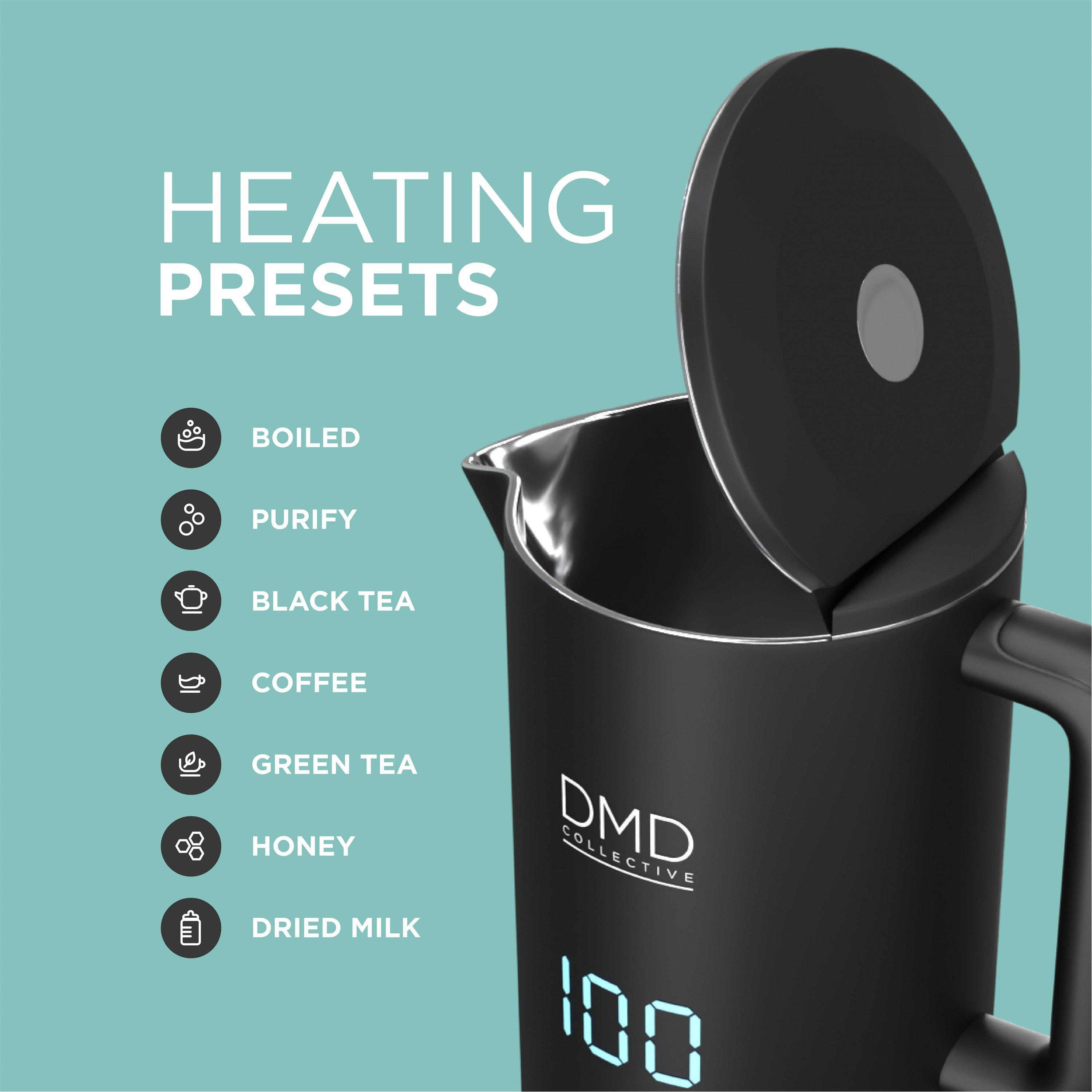 Black - DMD Collective - 1.5L Digital Smart Kettle App Operated with Alexa - 5